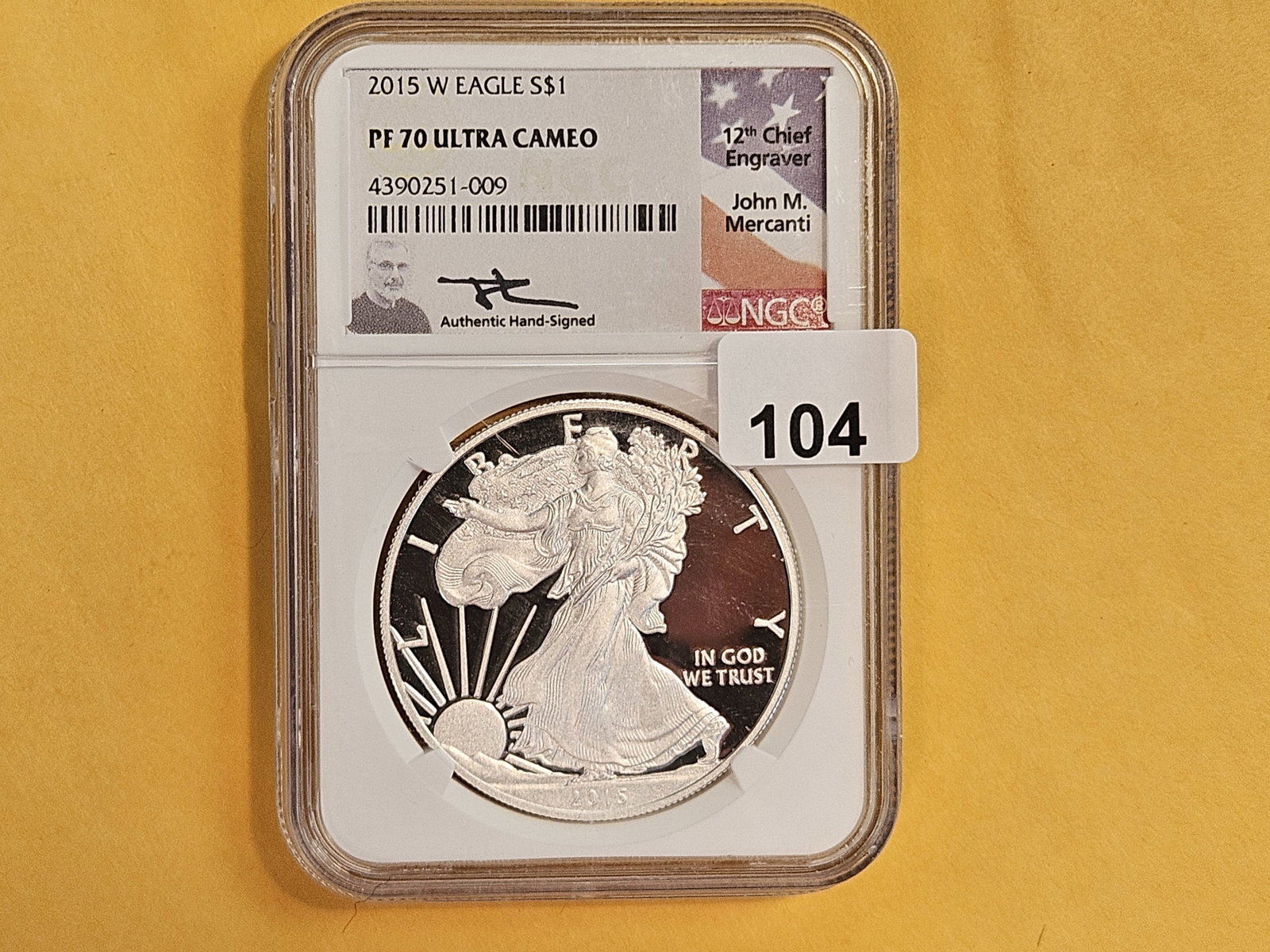 PERFECT! NGC 2015-W American Silver Eagle in Proof 70 Ultra Cameo - 2