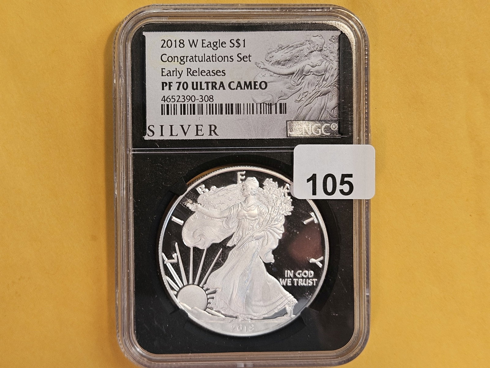PERFECT! NGC 2018-W American Silver Eagle in Proof 70 Ultra Cameo: Perfect Grade