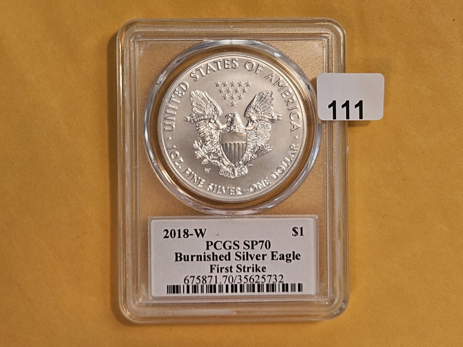 PERFECT! PCGS 2018-W American Silver Eagle in Specimen 70: Perfect Grade