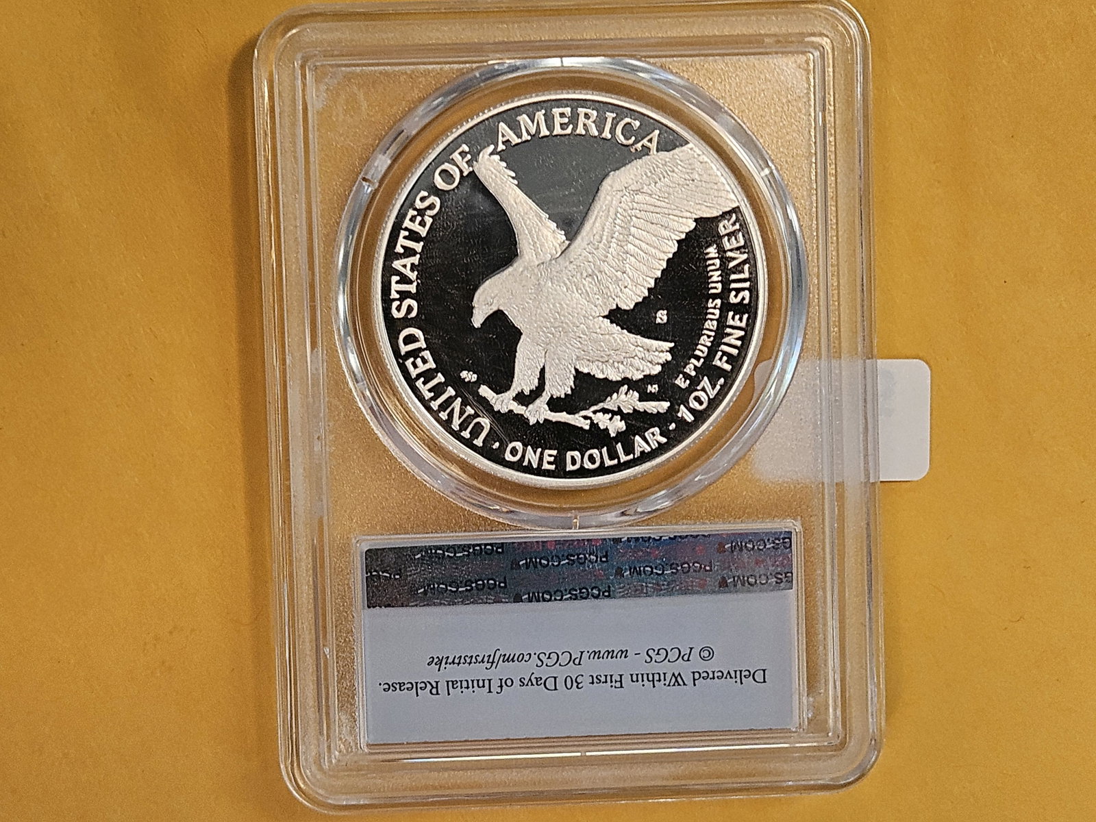 PERFECT! PCGS 2022-S American Silver Eagle in Proof 70 Deep Cameo - 2