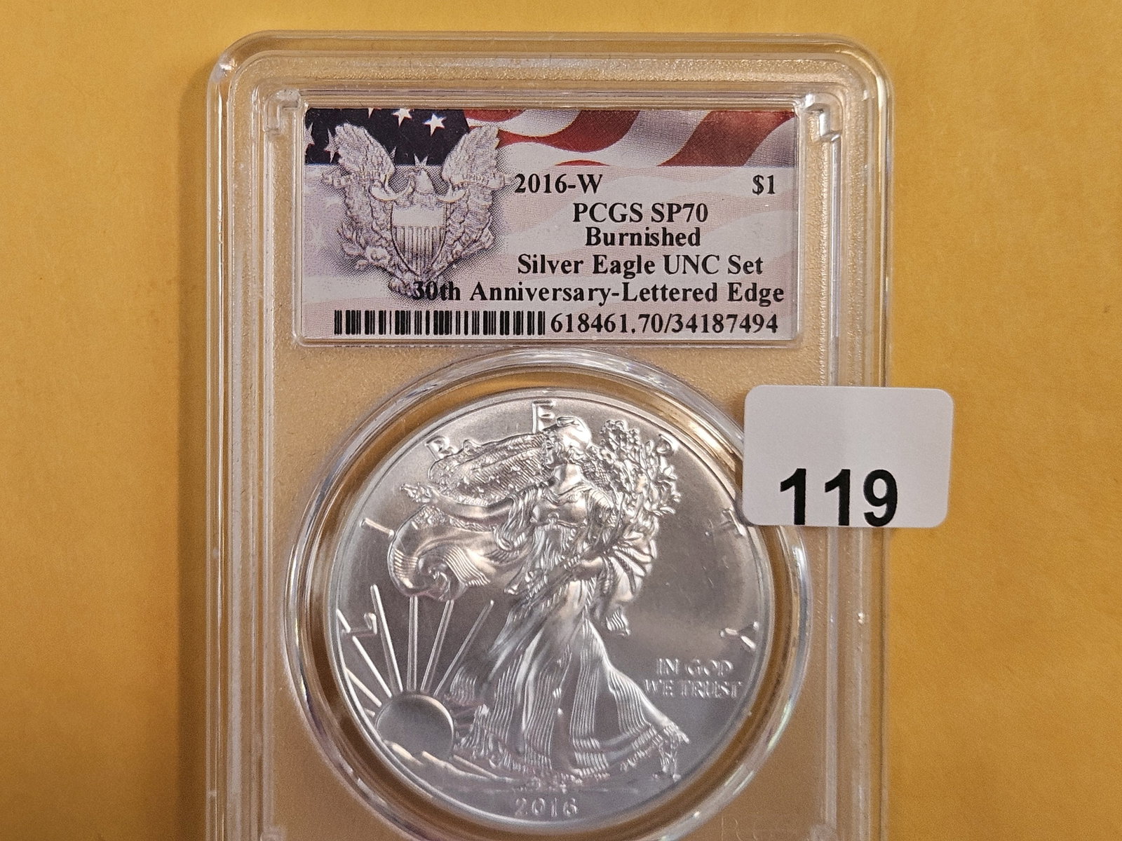 PERFECT! PCGS 2016-W American Silver Eagle in Specimen 70: Perfect Grade