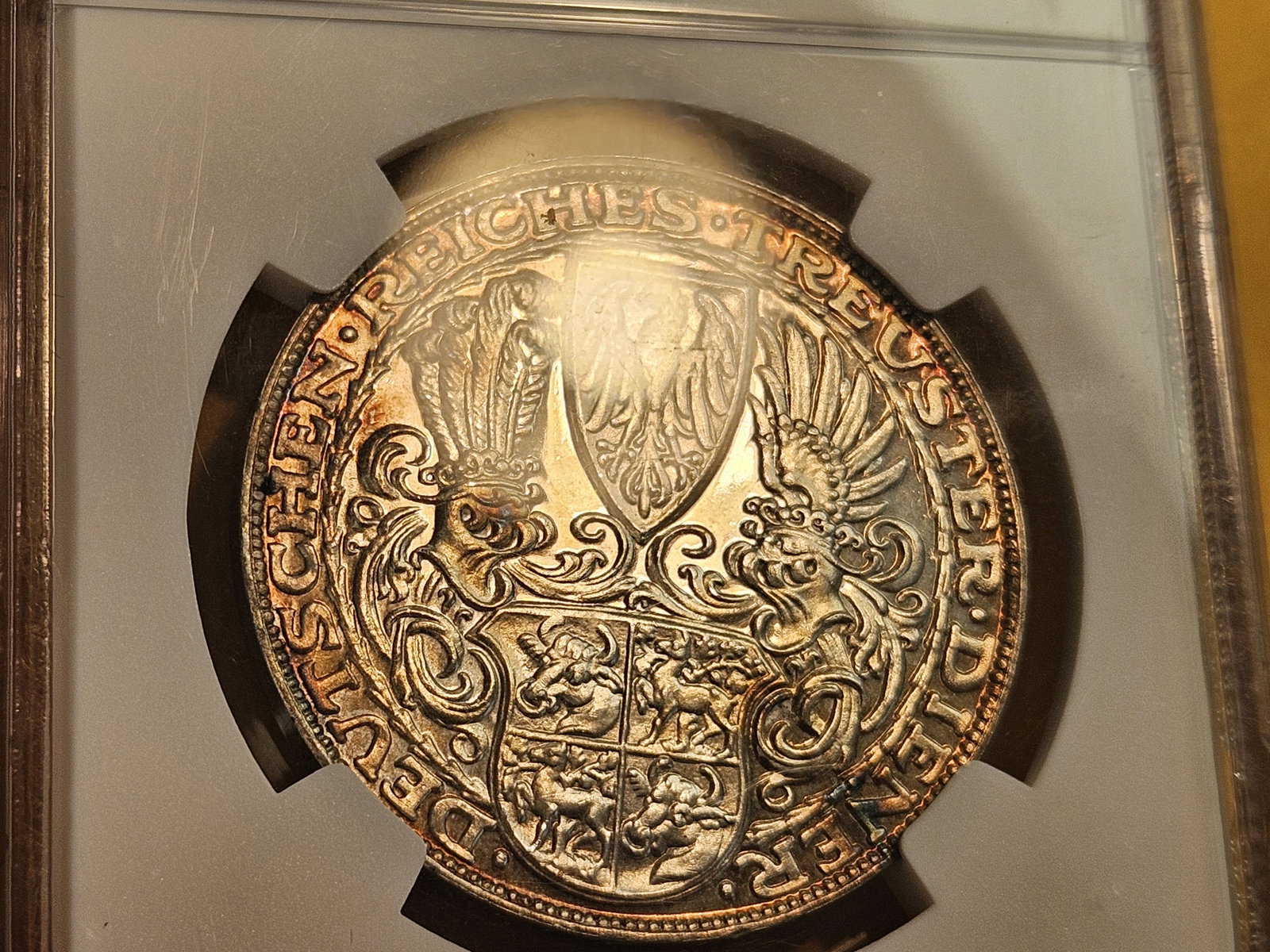 NGC 1927-D German Silver Medal in Mint State 62 - 10