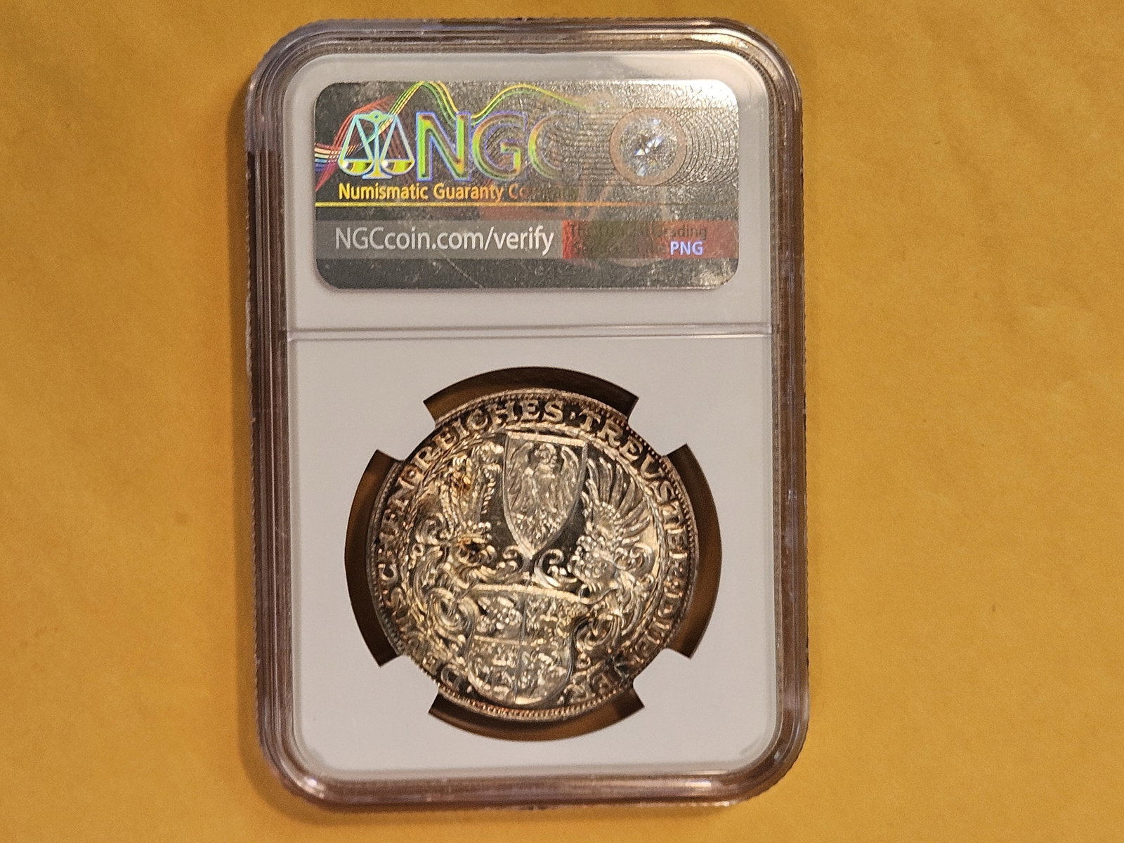 NGC 1927-D German Silver Medal in Mint State 62 - 8