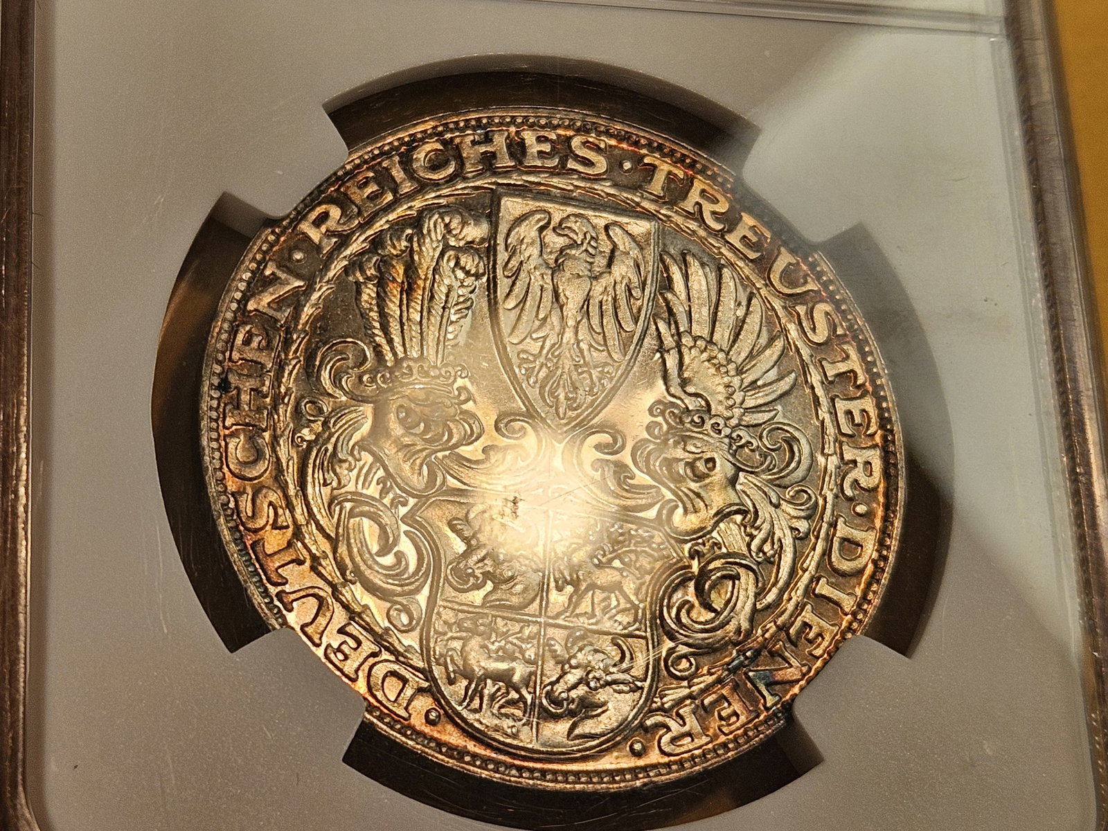 NGC 1927-D German Silver Medal in Mint State 62 - 9