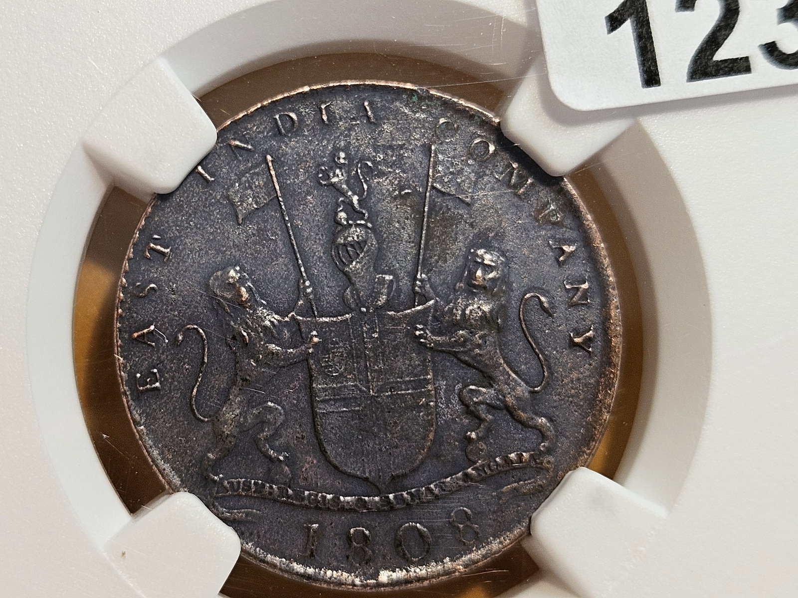 NGC 1808 East India Company 10 cash: Madras Presidency. Admiral Gardner