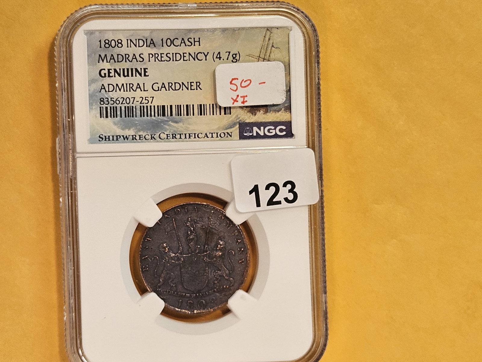 NGC 1808 East India Company 10 cash - 2