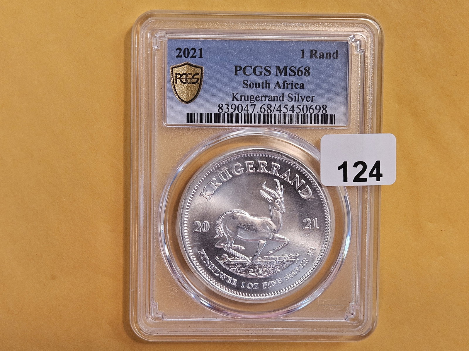 PCGS 2021 South Africa silver 1 Rand (1 of 2)