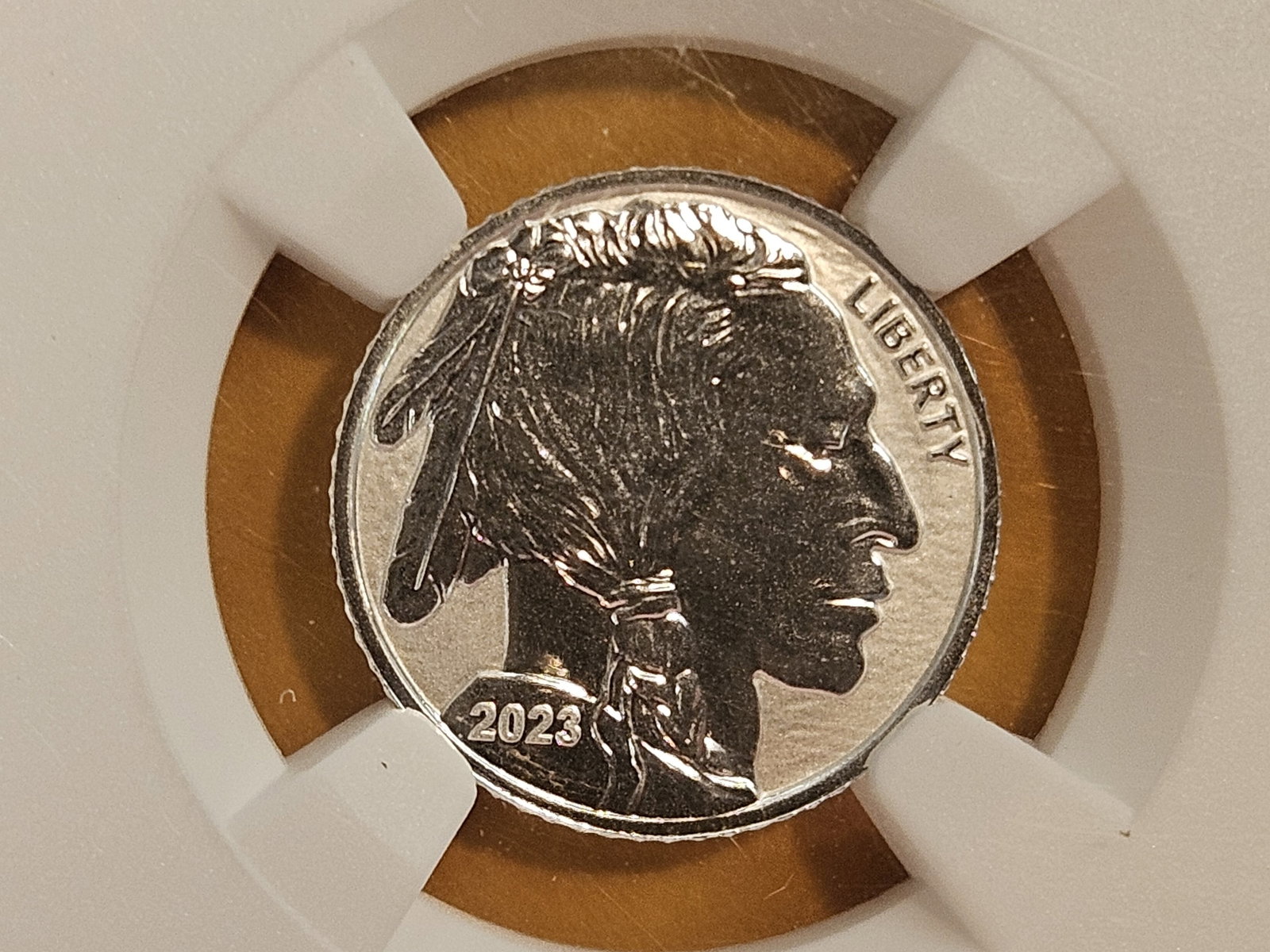 PERFECT! NGC 2023 Fiji Silver Dollar in Reverse Proof 70: Fractional Buffalo Set