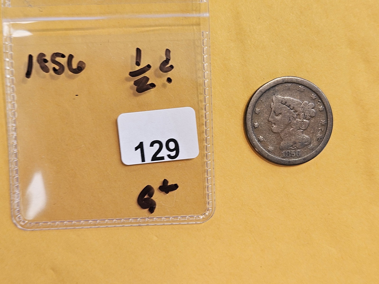 1856 Braided Hair Half-Cent in Good plus - 2