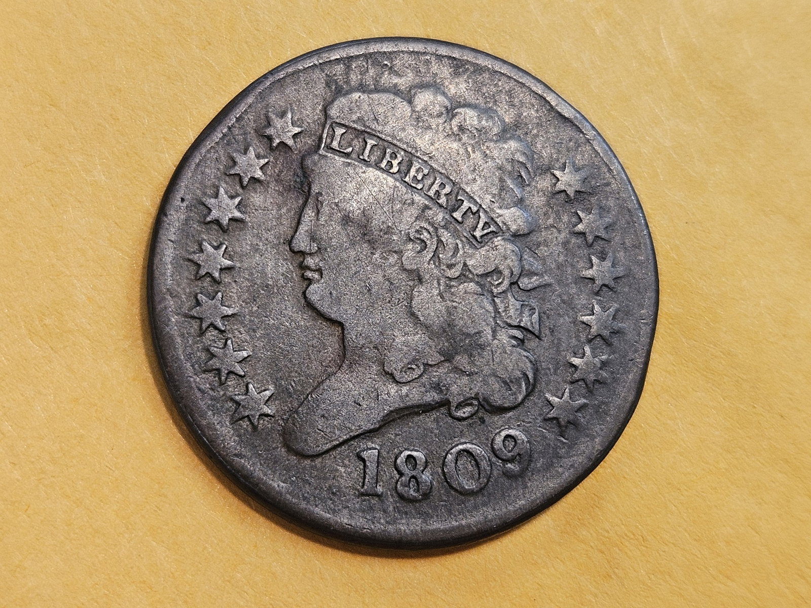 1809 Classic Head Half-Cent in Fine: Nice!