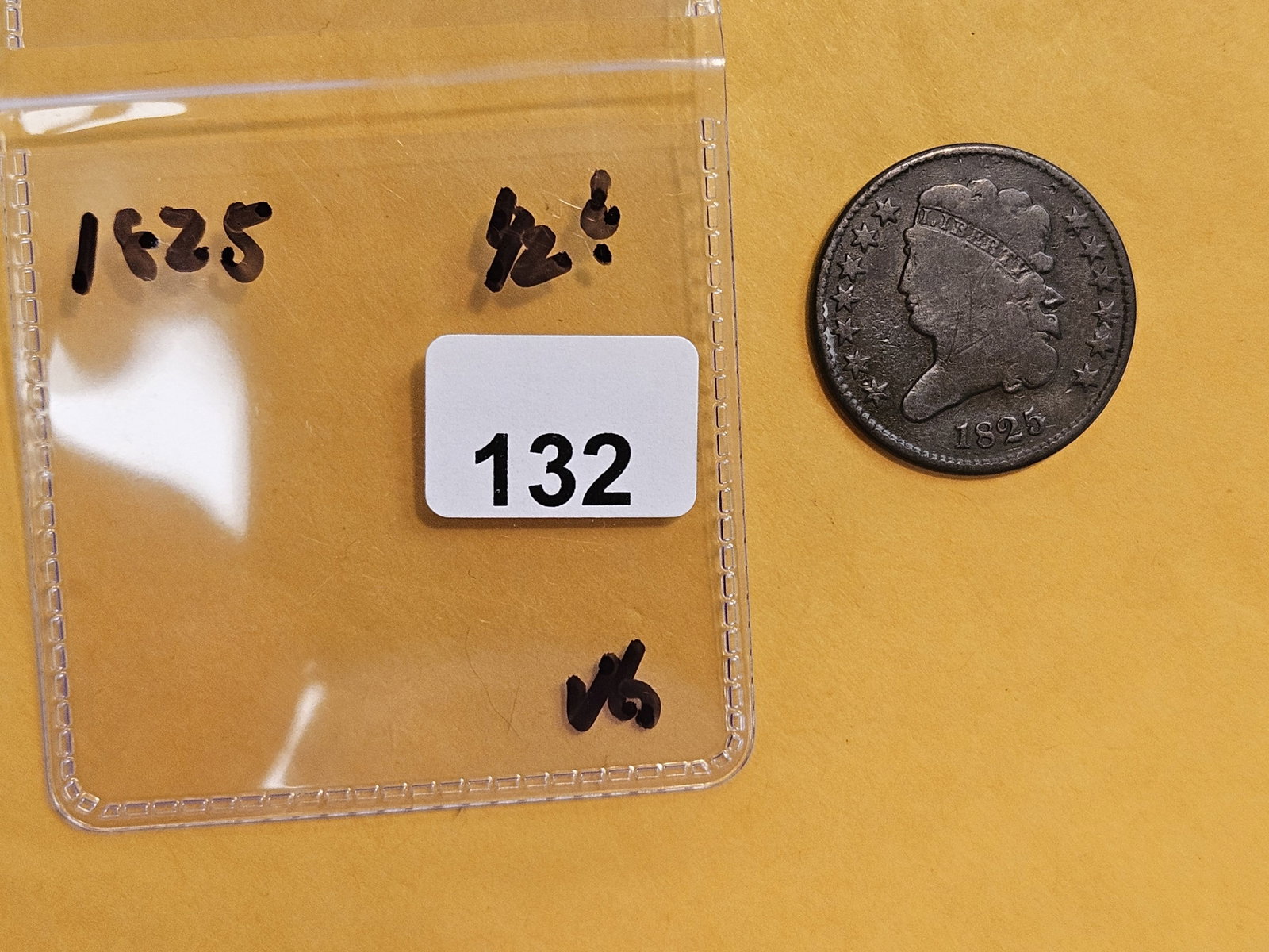 1825 Classic Head Half-Cent in Very Good - 2