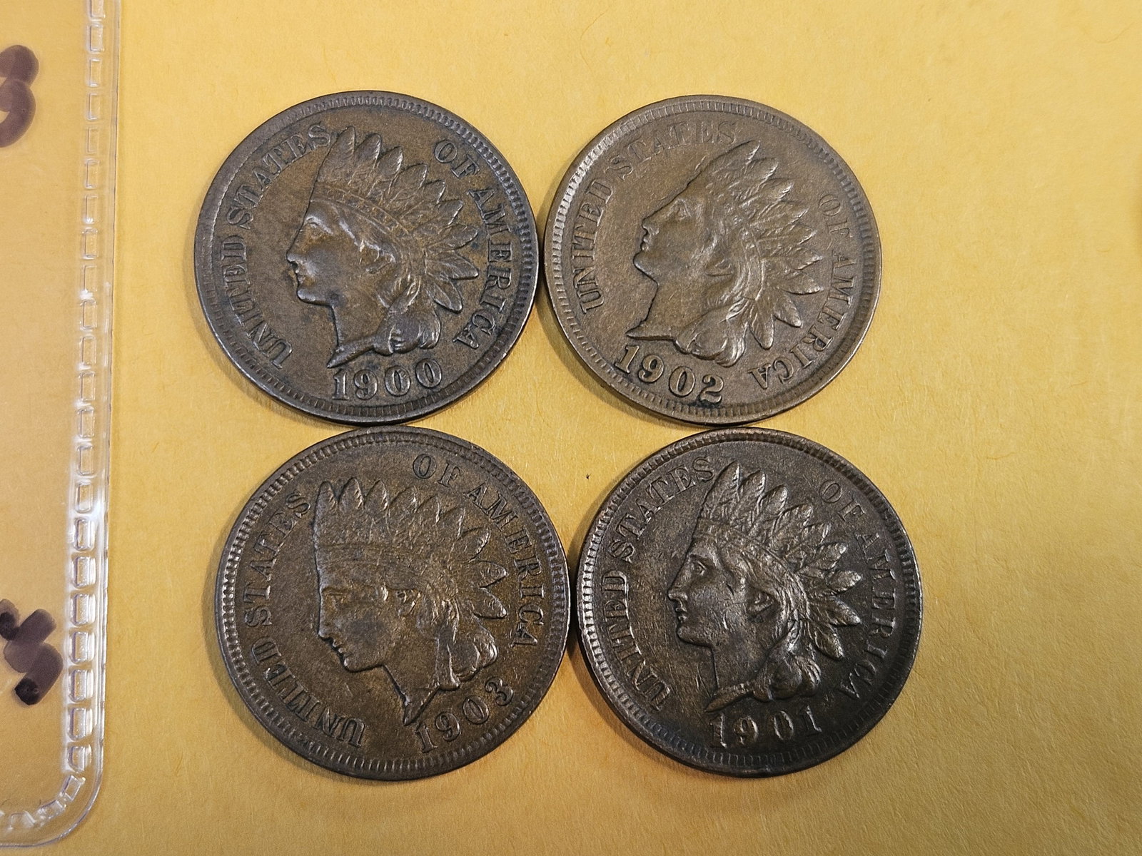 Eight nicer Indian Cents in Very Fine plus to Extra Fine plus - 2