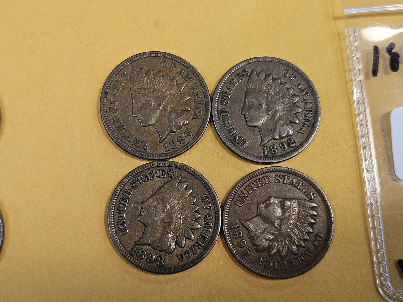 Eight nicer Indian Cents in Very Fine plus to Extra Fine plus - 3
