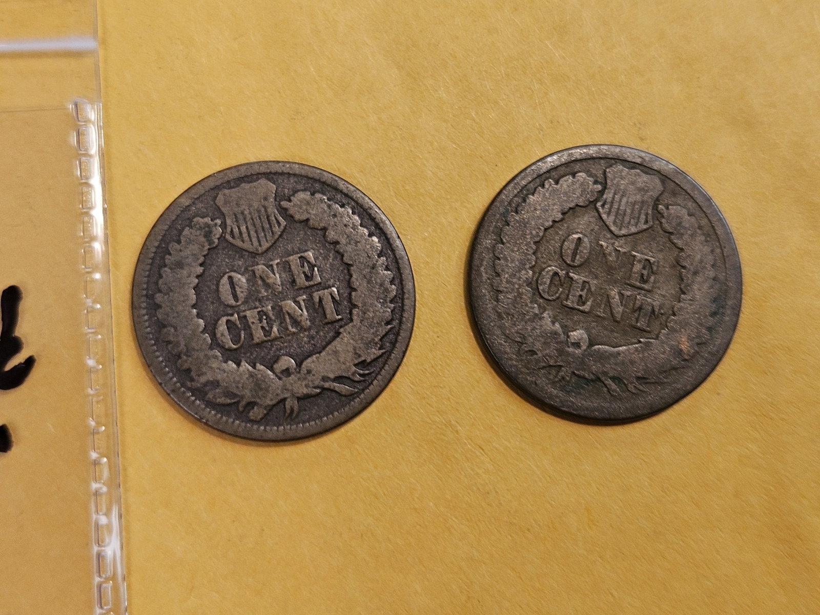 Two Semi-key Indian Cents in About Good - 3