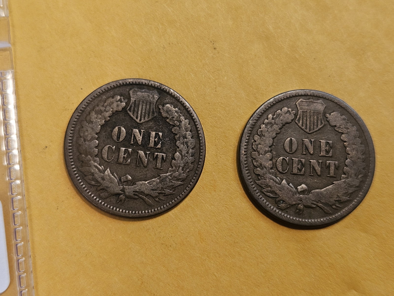 Two little better date Indian Cents in Very Good - 3