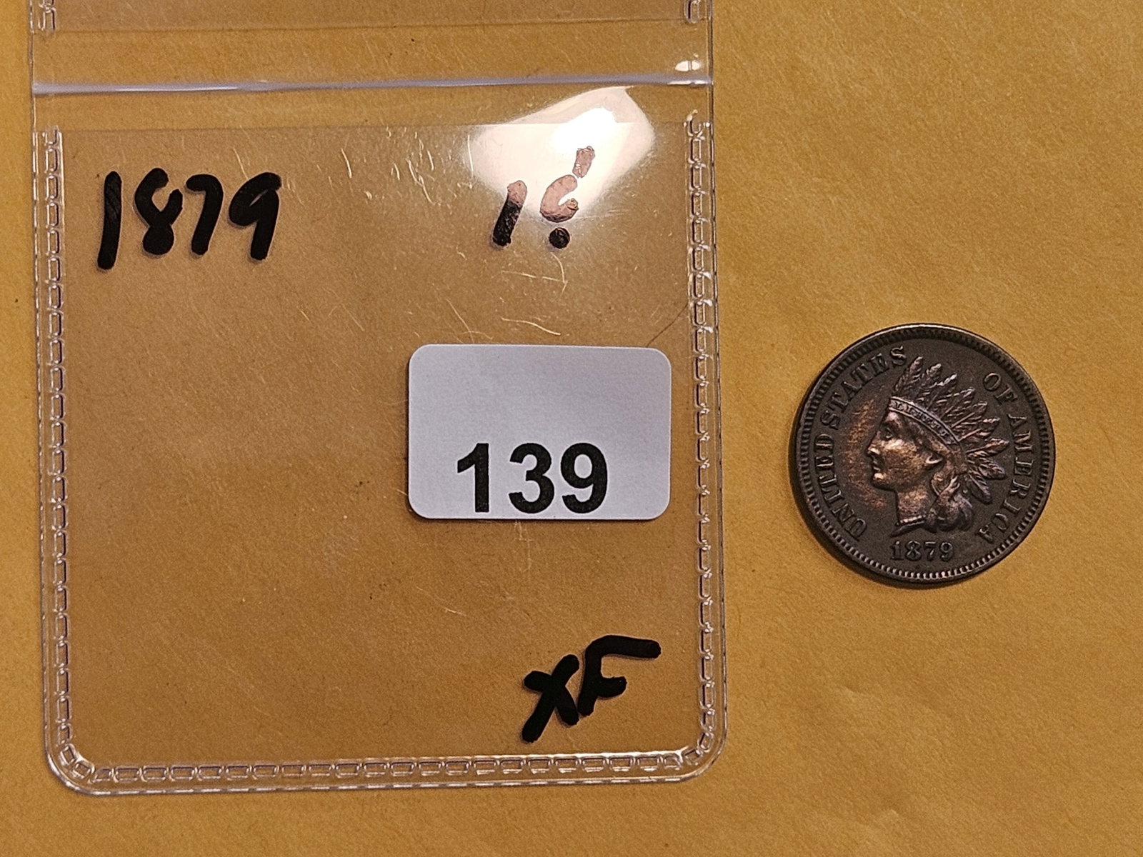 Better Date 1879 Indian Cent in Extra Fine - 2