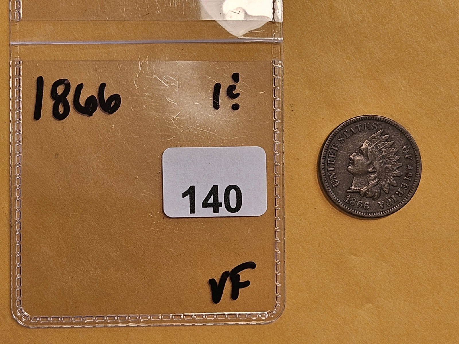 Semi-key 1866 Indian Cent - 2
