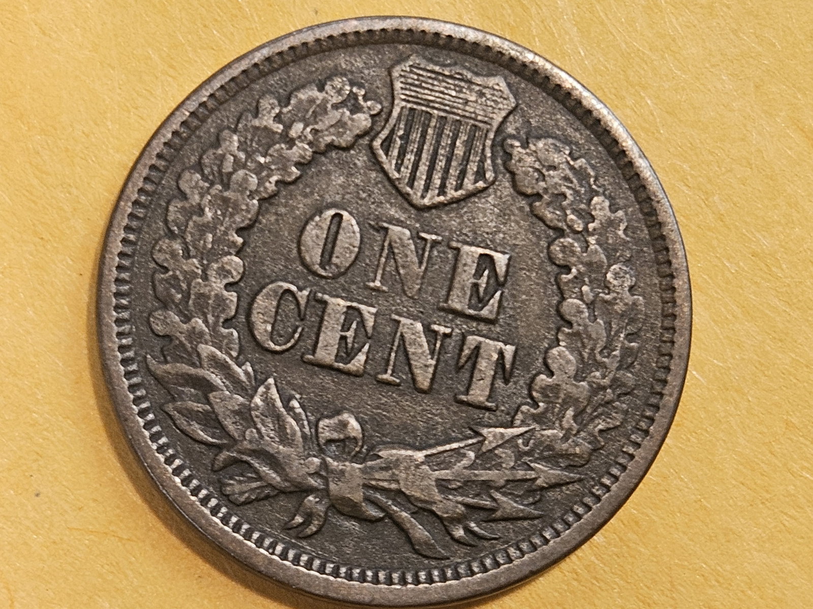 Semi-key 1866 Indian Cent - 3