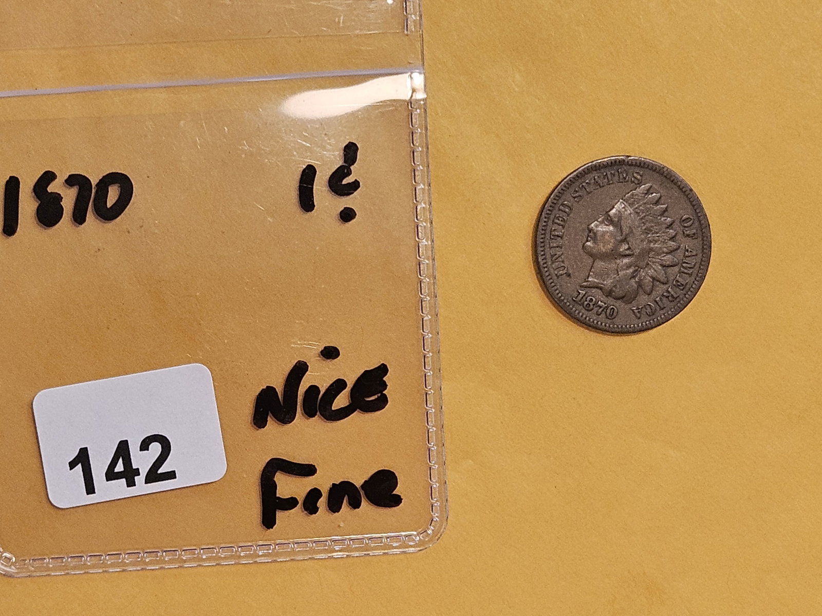 Semi-key 1870 Indian Cent - 2
