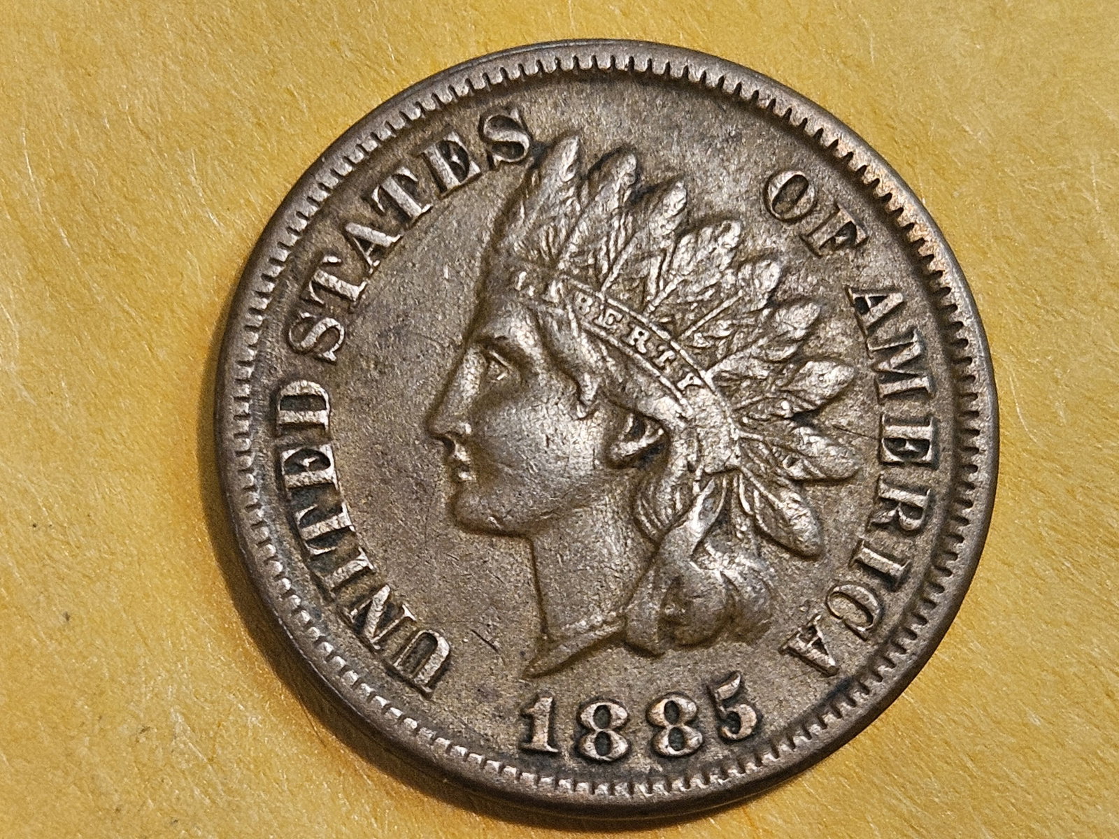 1885 Indian Cent in Extra Fine (1 of 4)