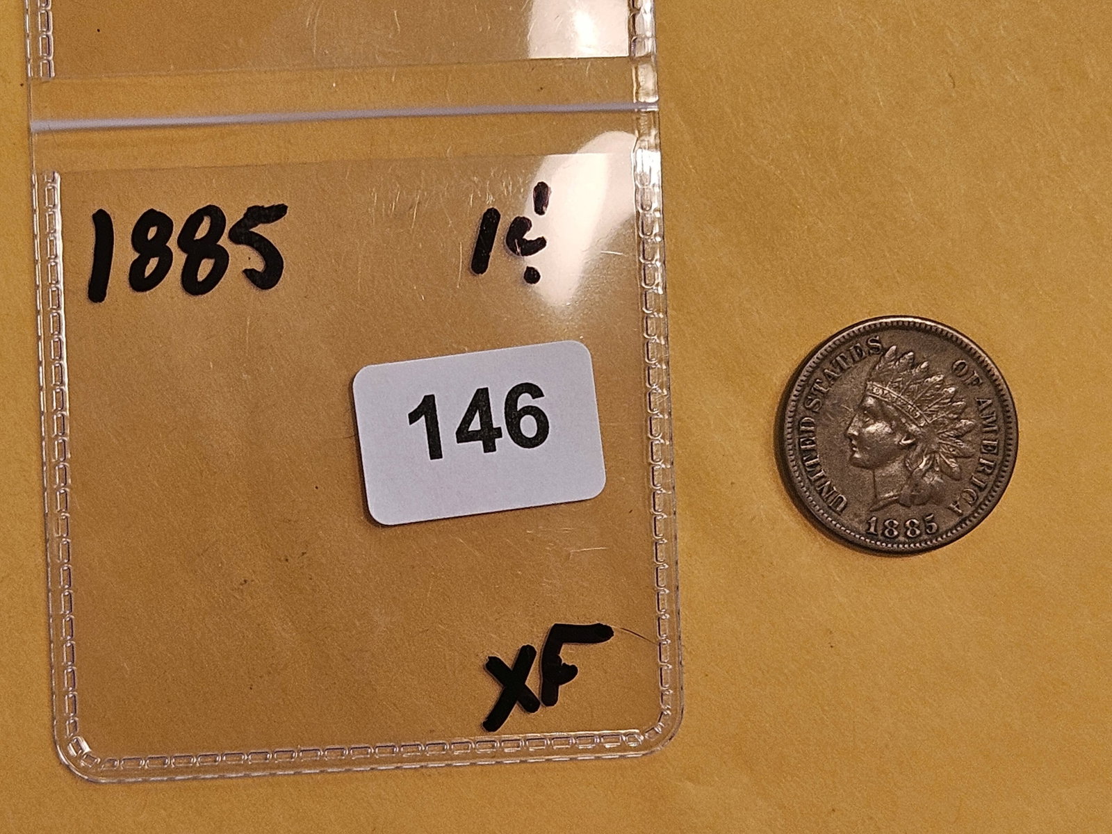 1885 Indian Cent in Extra Fine - 2