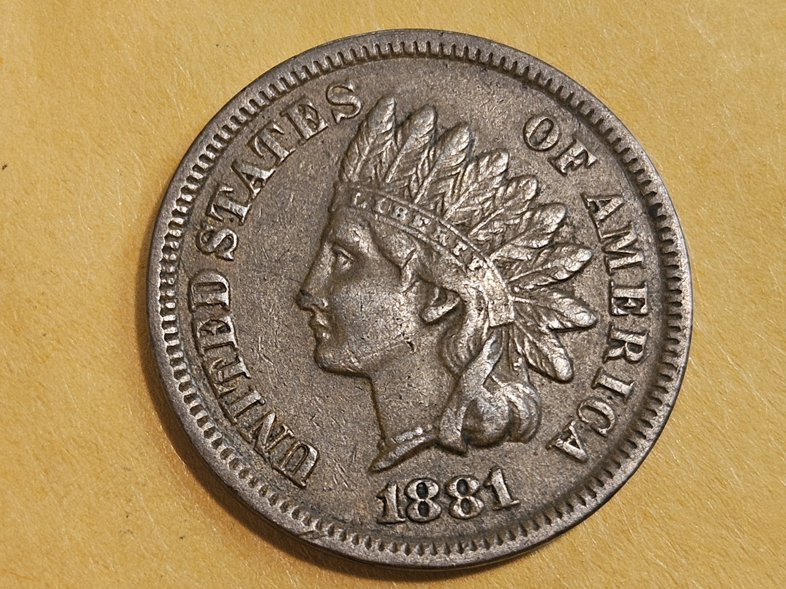 1885 Indian Cent in Extra Fine - 4
