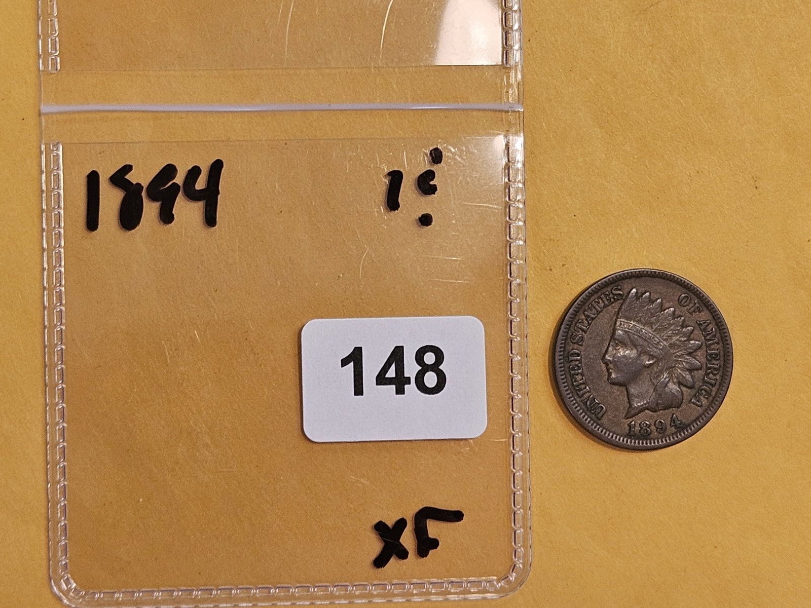 Better Daet 1894 Indian Cent in Extra Fine - 2