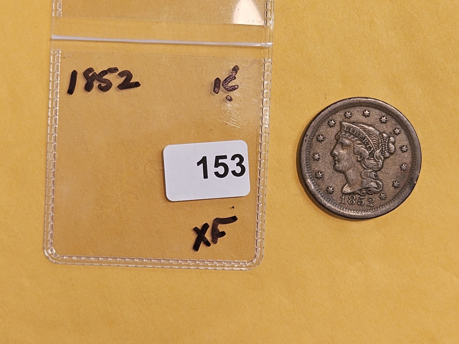 1852 Braided hair Large Cent - 2