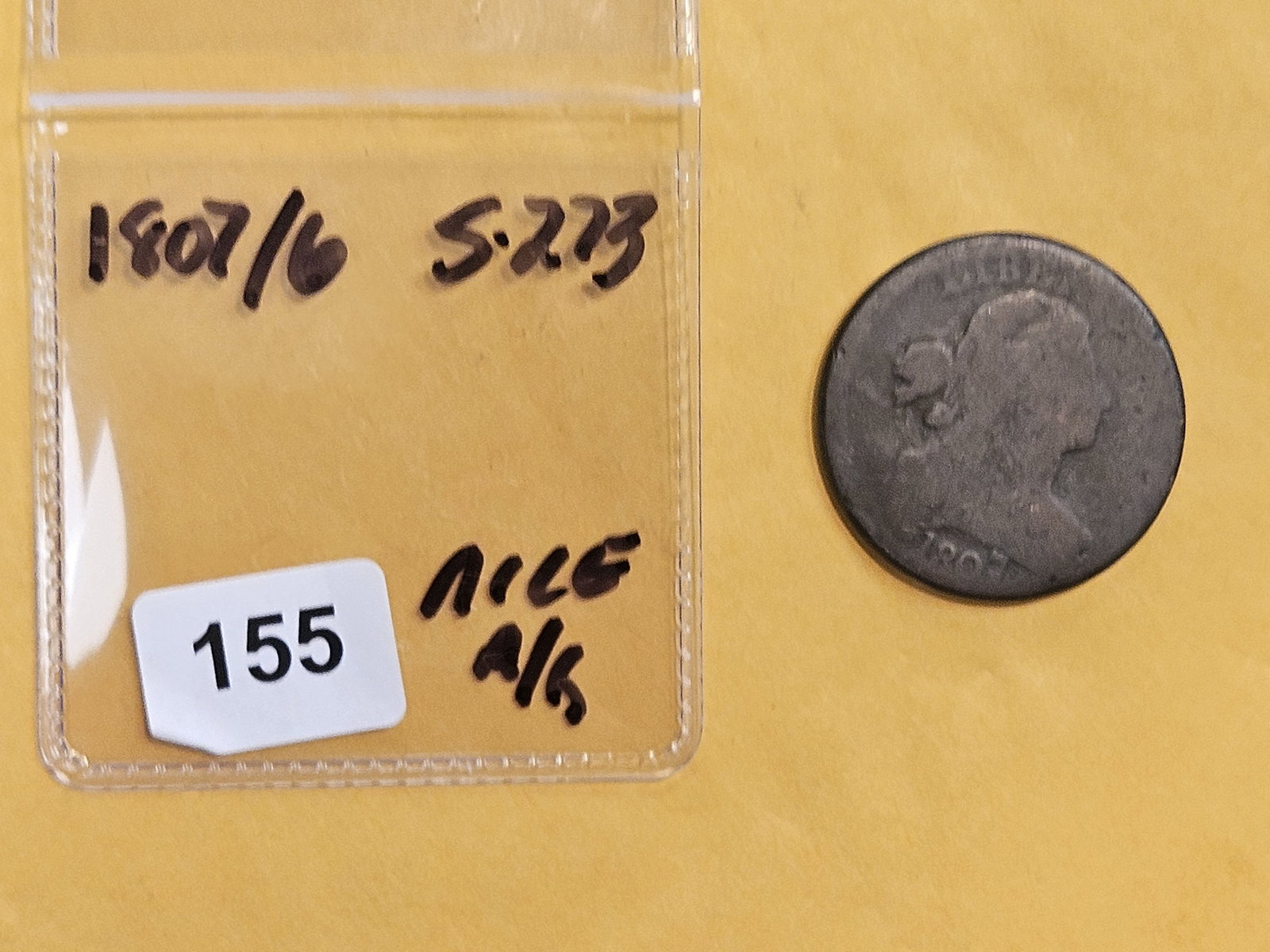 1807/6 Draped Bust Large Cent in About Good - 2