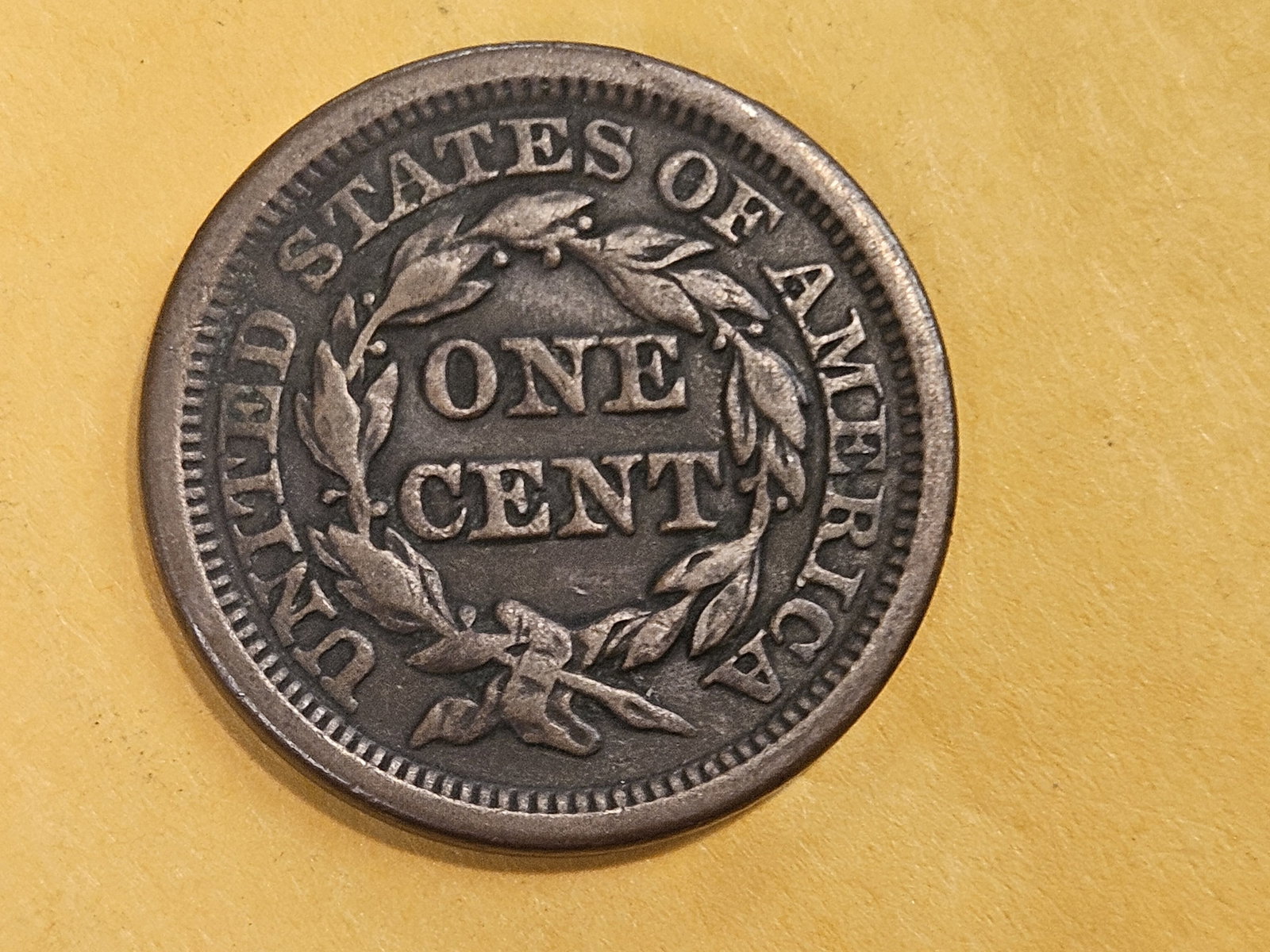 1853 Braided Hair Large Cent - 3