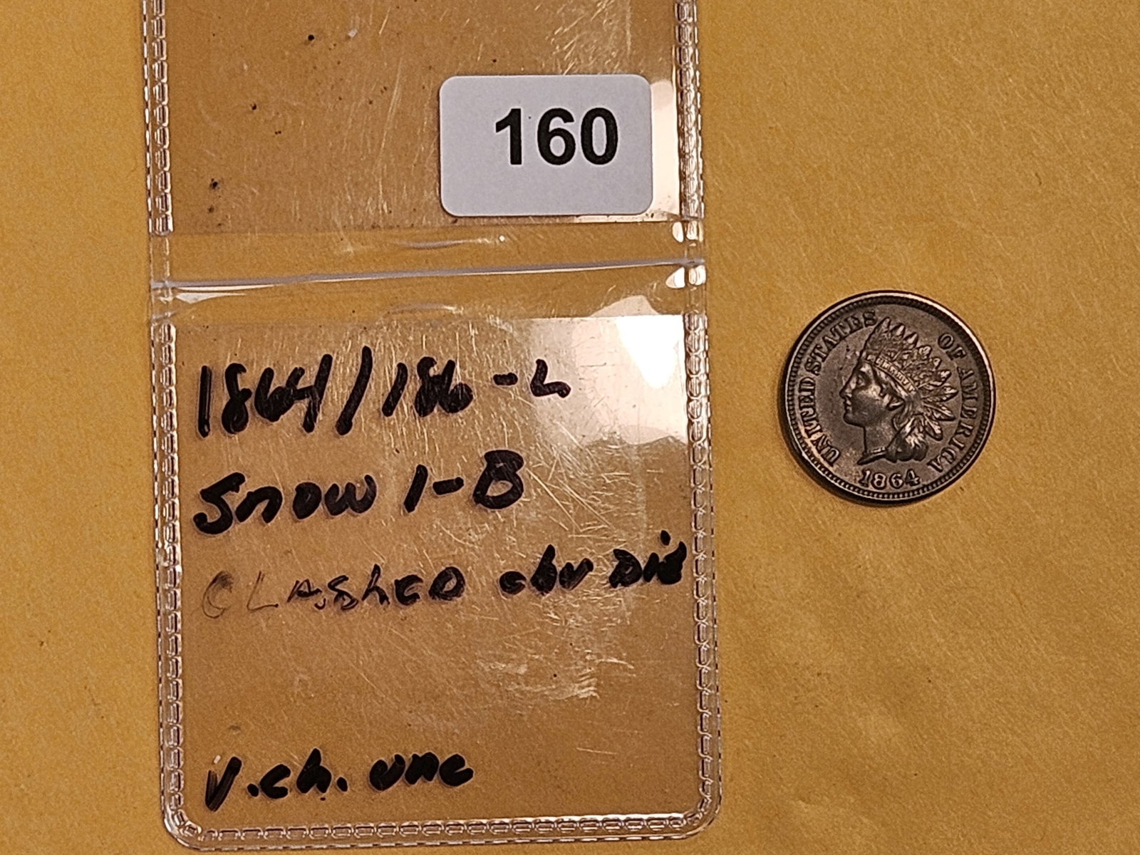 ** KEY VARIETY ** 1864/1864-L Indian Cent in Very Choice Brilliant Uncirculated - 2