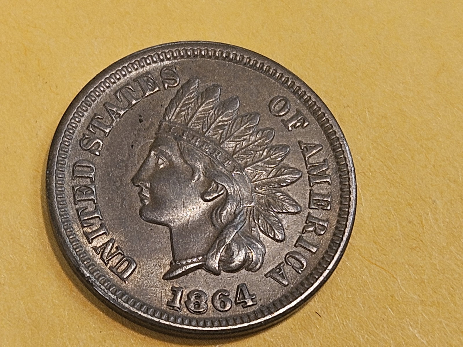 ** KEY VARIETY ** 1864/1864-L Indian Cent in Very Choice Brilliant Uncirculated - 3