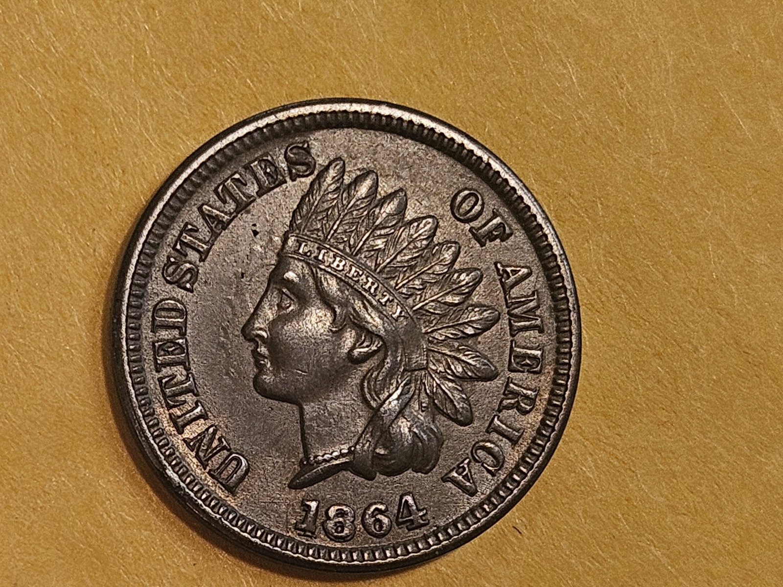 ** KEY VARIETY ** 1864/1864-L Indian Cent in Very Choice Brilliant Uncirculated - 5