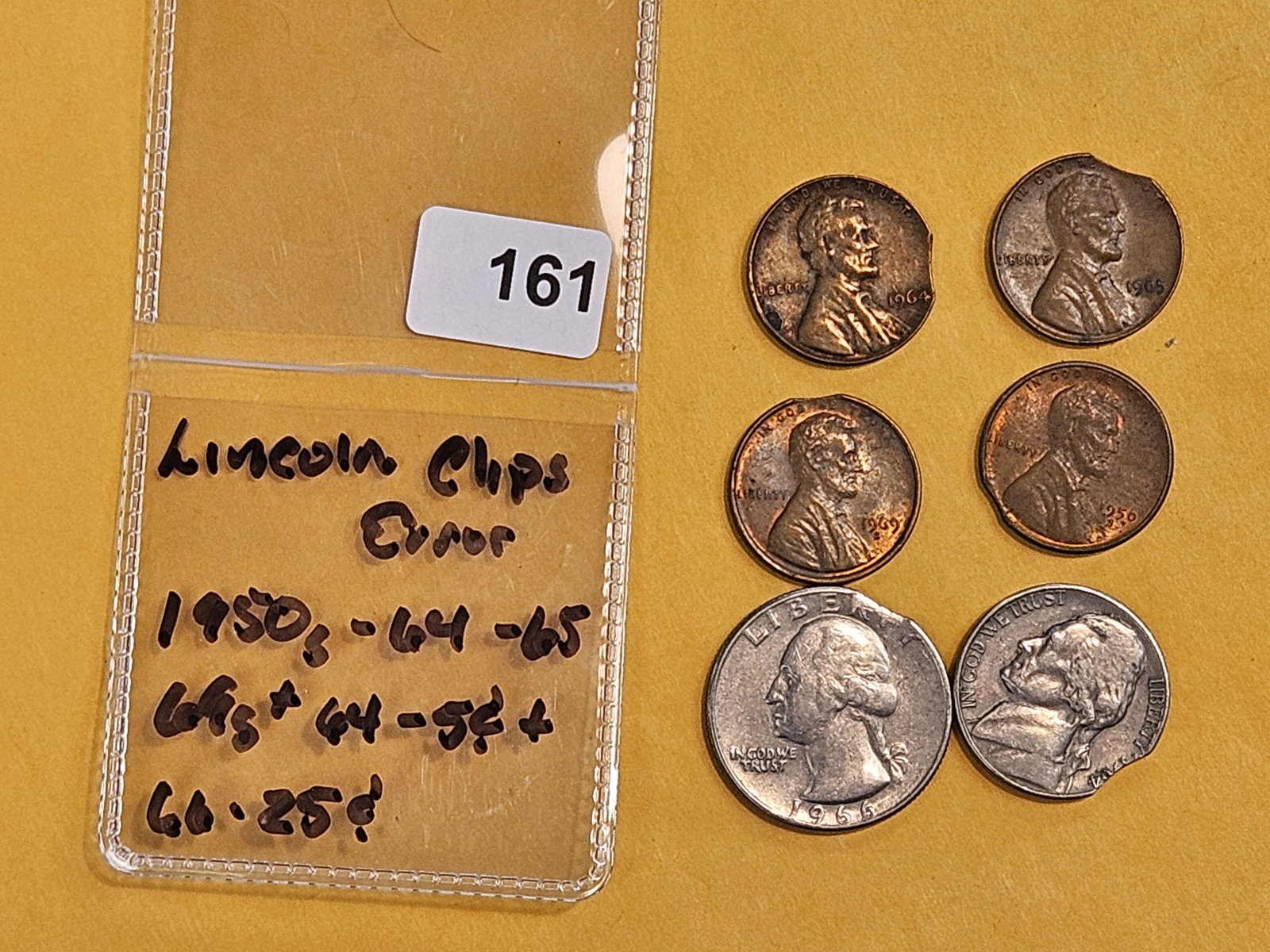 MINT ERRORS! Six Mint Errors: All Clipped