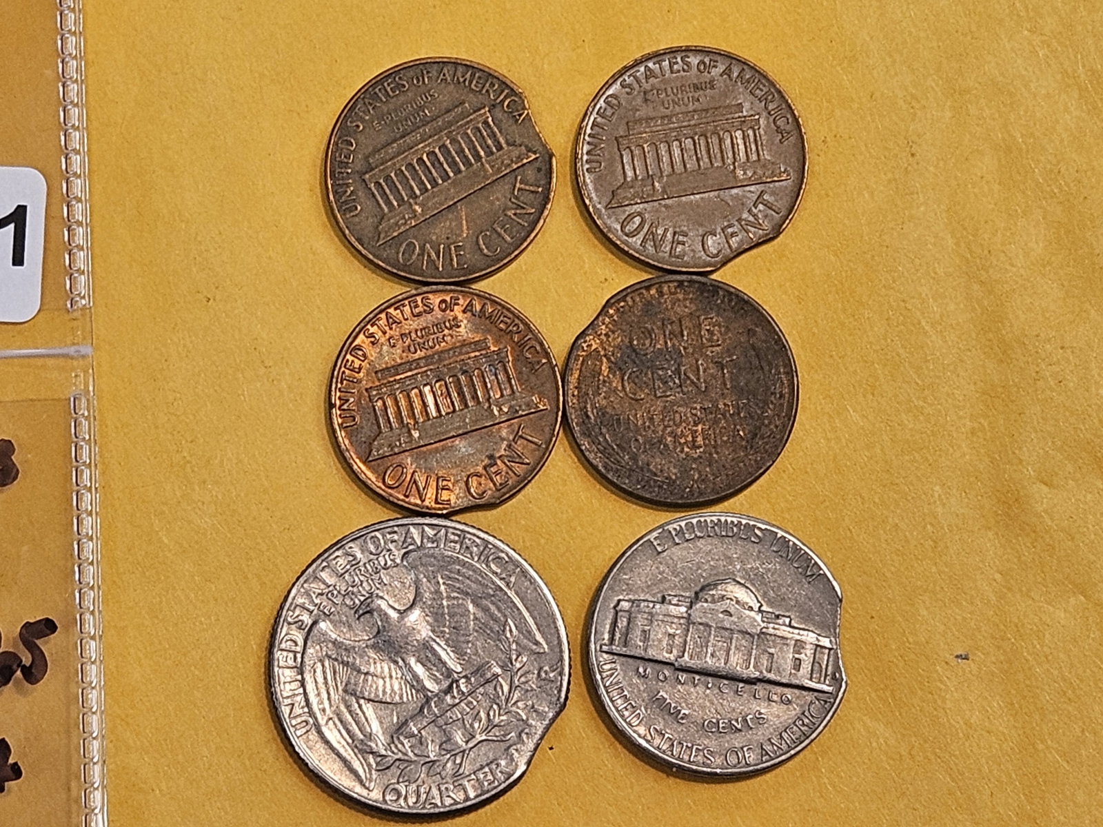 MINT ERRORS! Six Mint Errors - 5