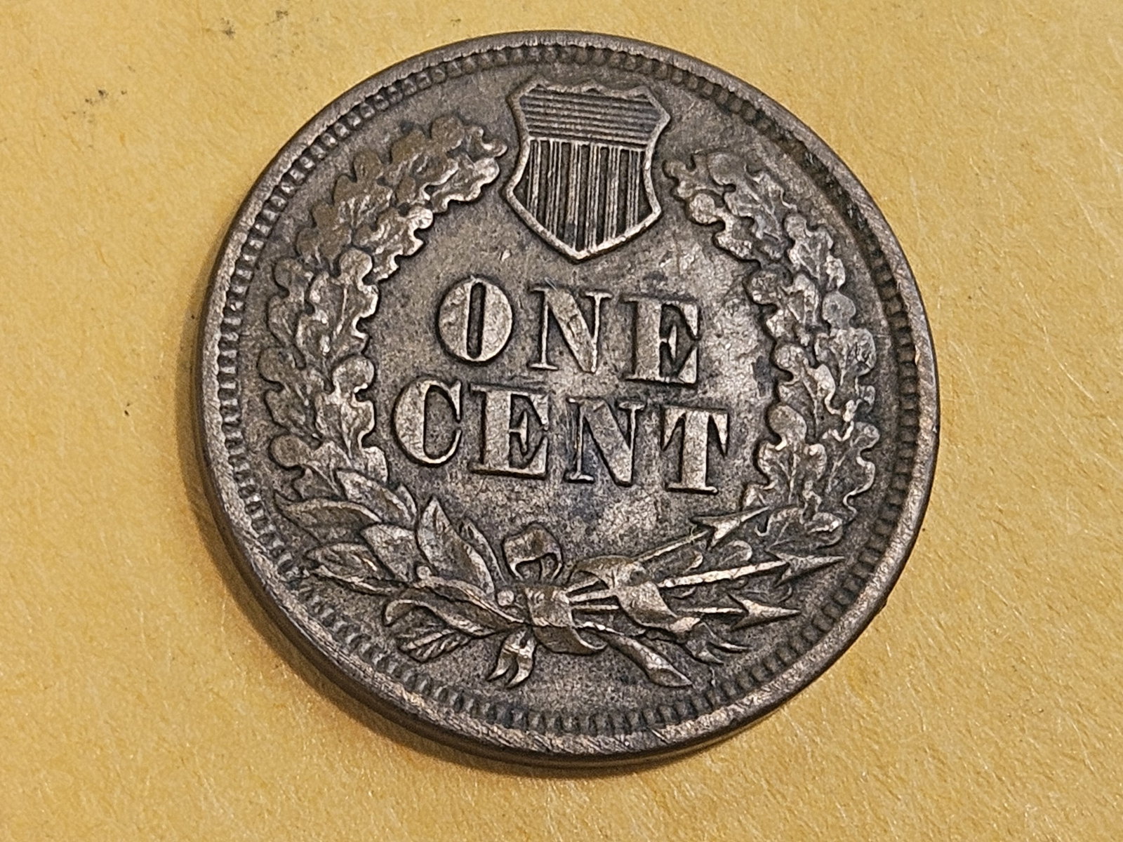 VARIETY! 1864-L Indian Cent in About Uncirculated plus - 5
