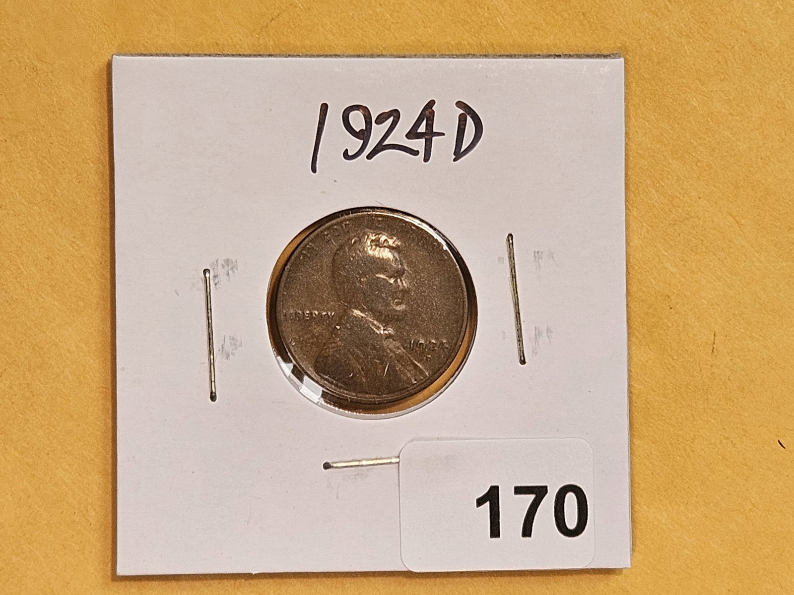 Semi-key 1924-D Wheat cent - 2