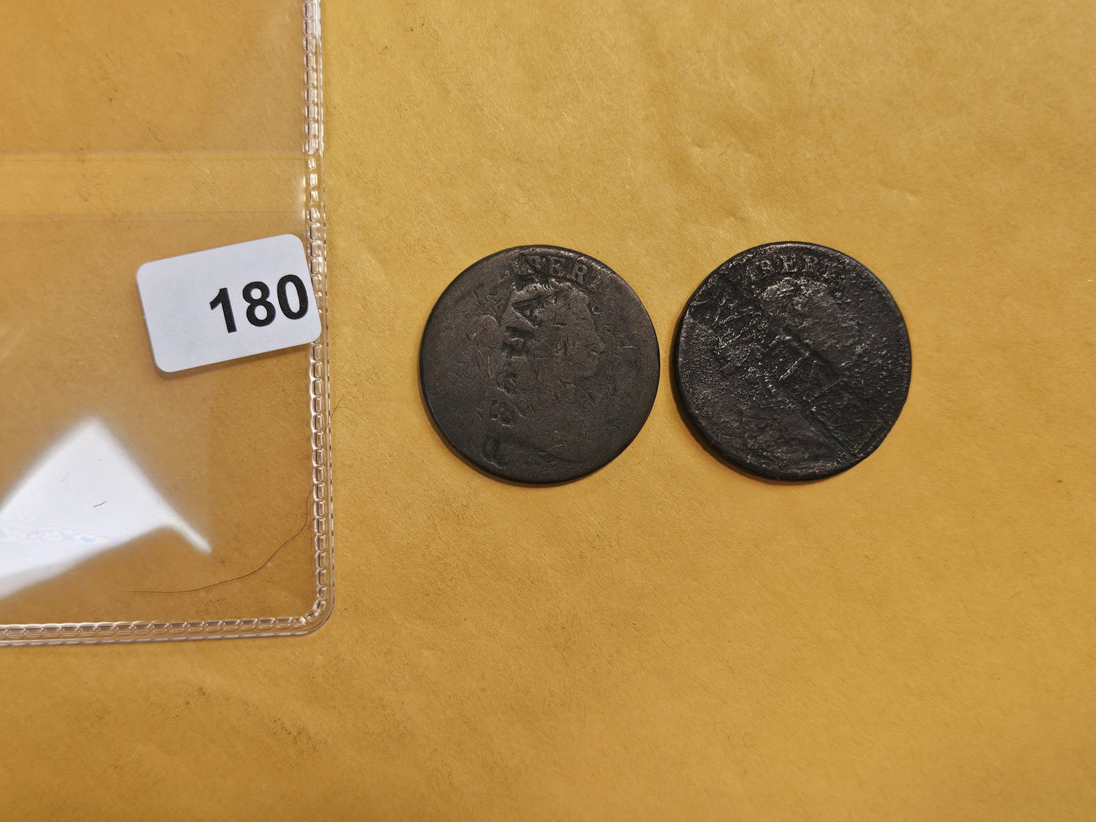 Two cool Draped Bust Large Cents - 2