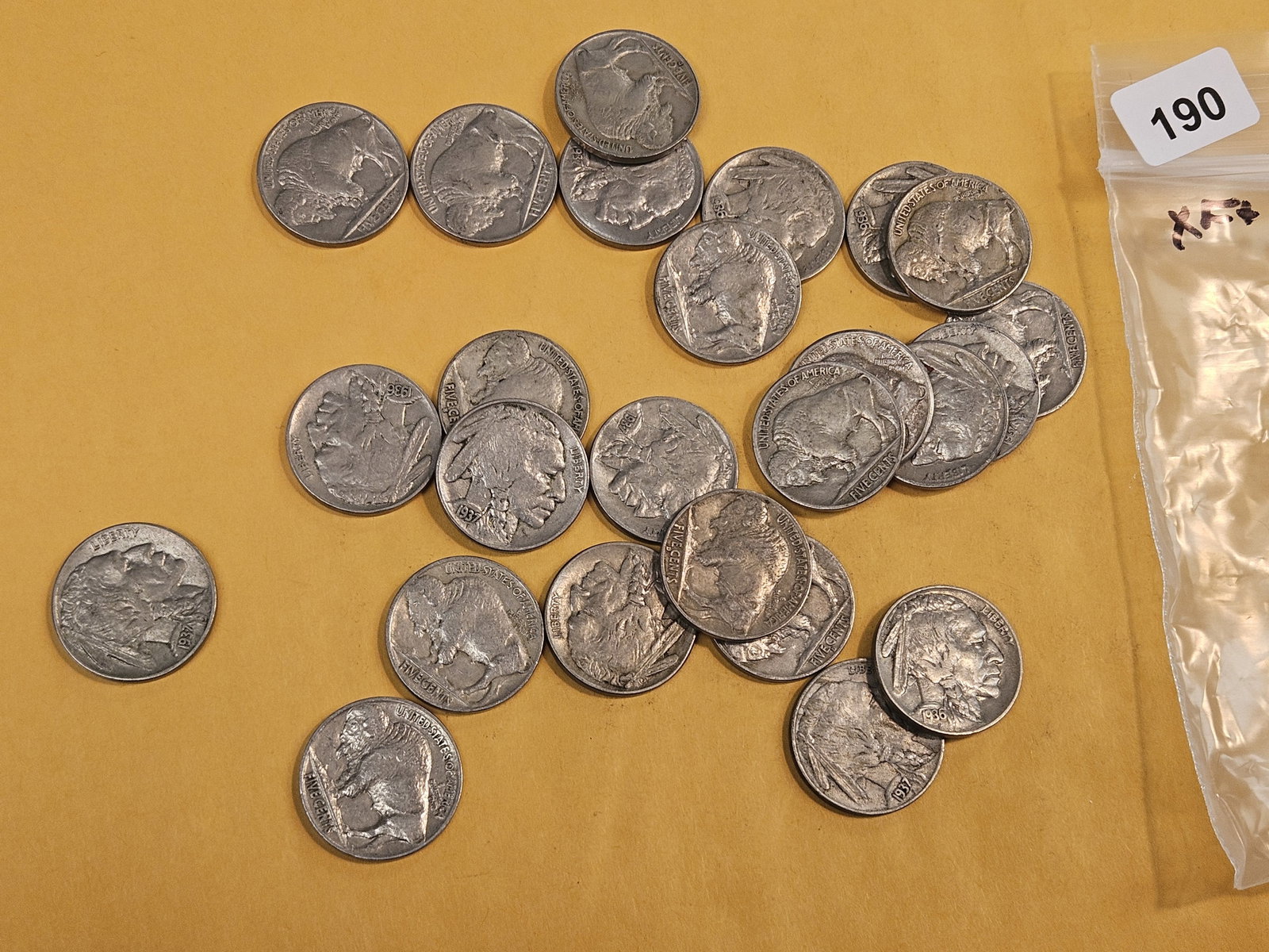 Twenty-Five Buffalo nickels - 2