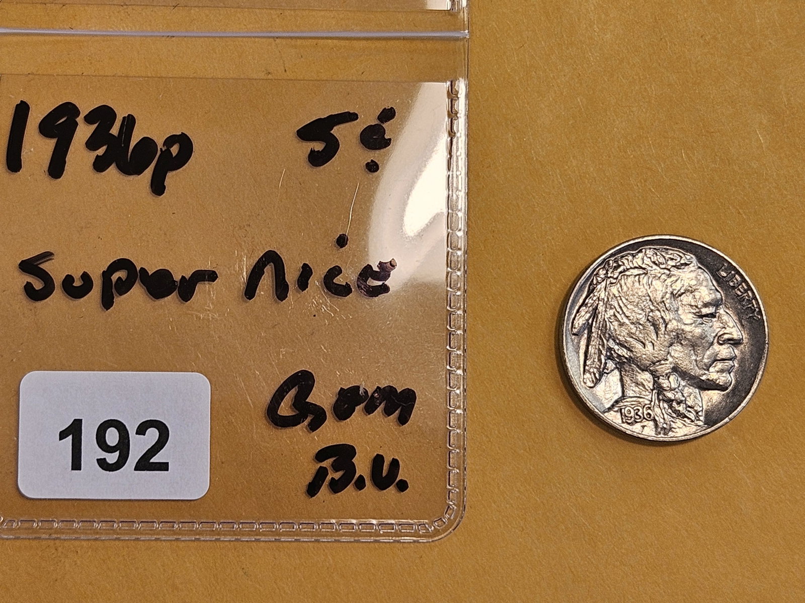 GEM Brilliant Uncirculated 1936 Buffalo Nickel - 2