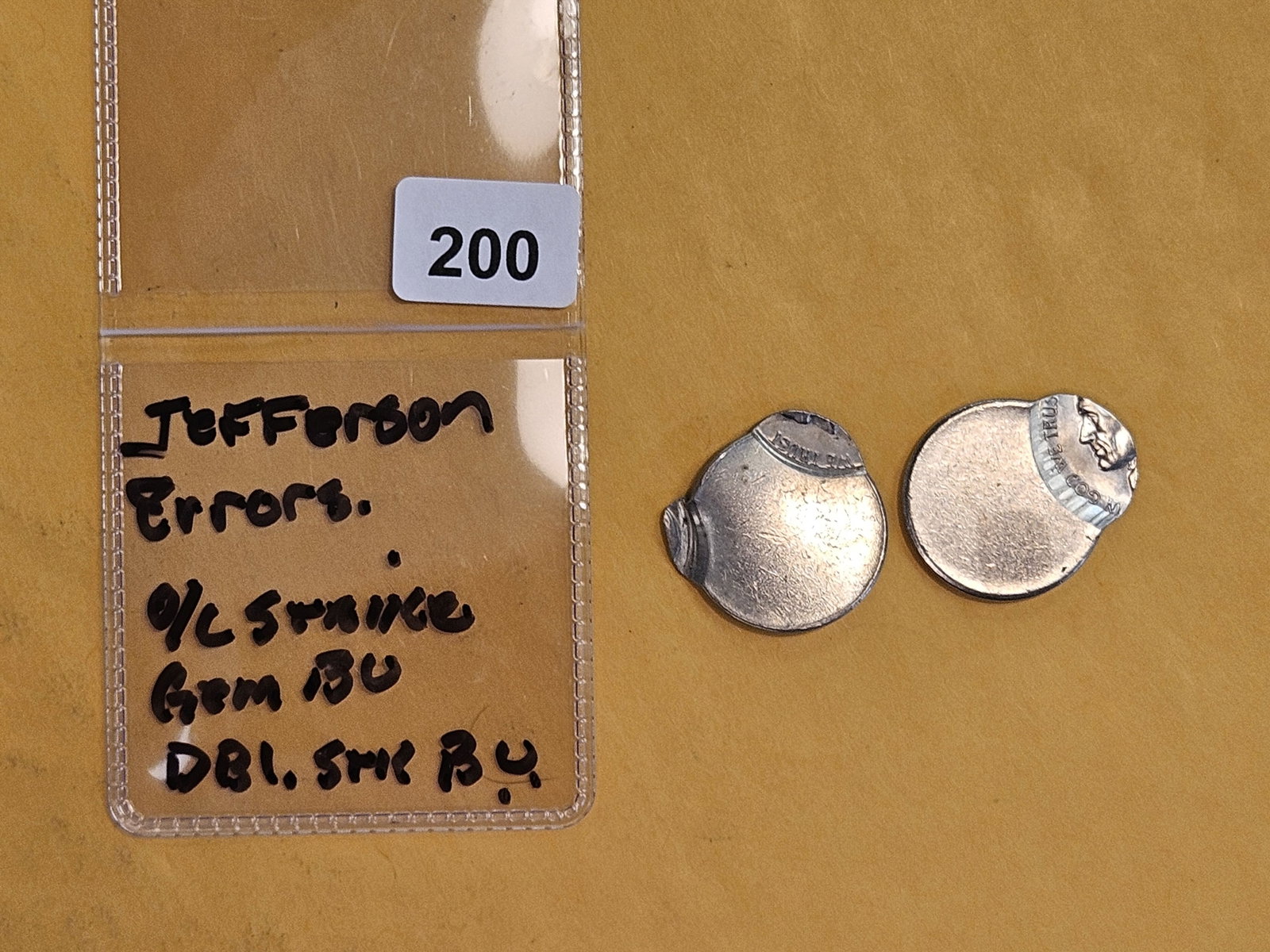 MINT ERRORS! Two GEM Brilliant Uncirculated Jefferson Nickels - 2