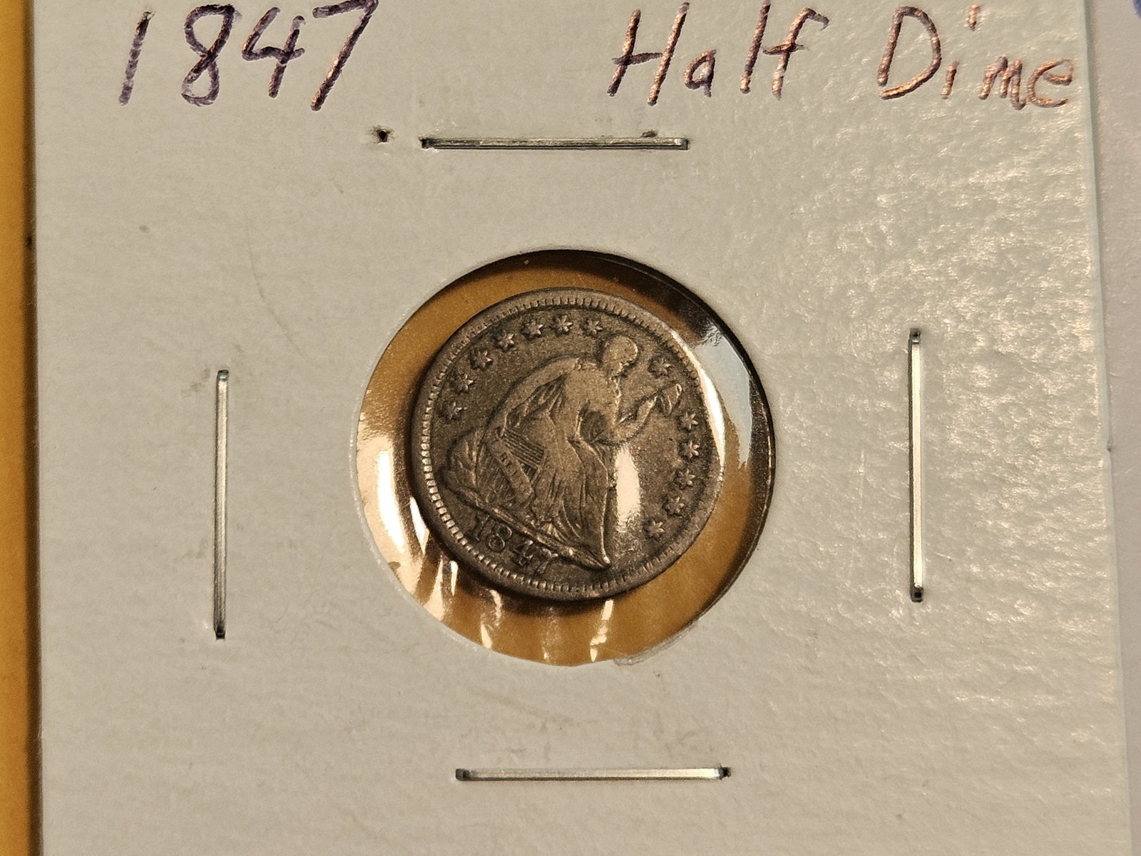 Four mixed Seated Liberty silver Half-Dimes - 2