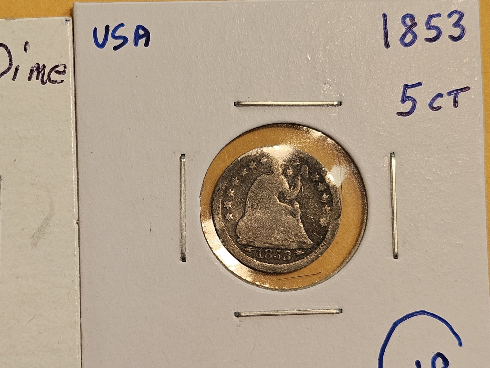 Four mixed Seated Liberty silver Half-Dimes - 3