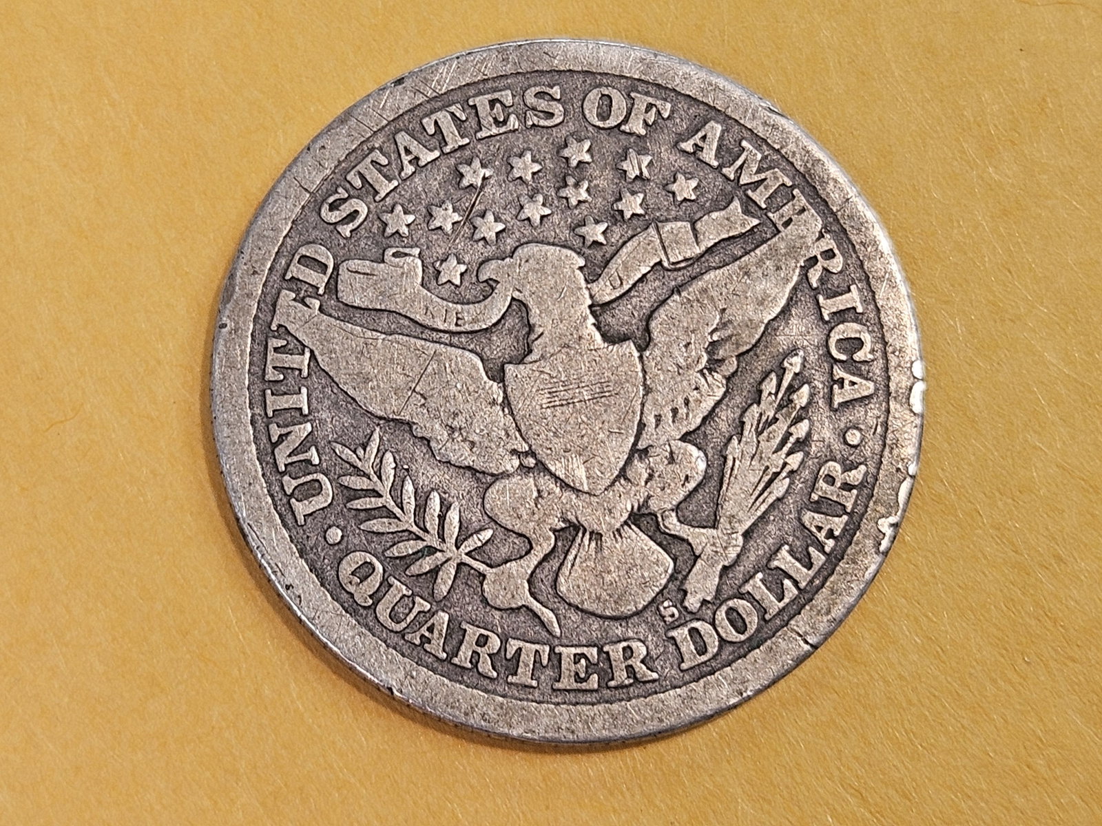 ** KEY DATE! 1897-S Barber Quarter in Good plus - 3