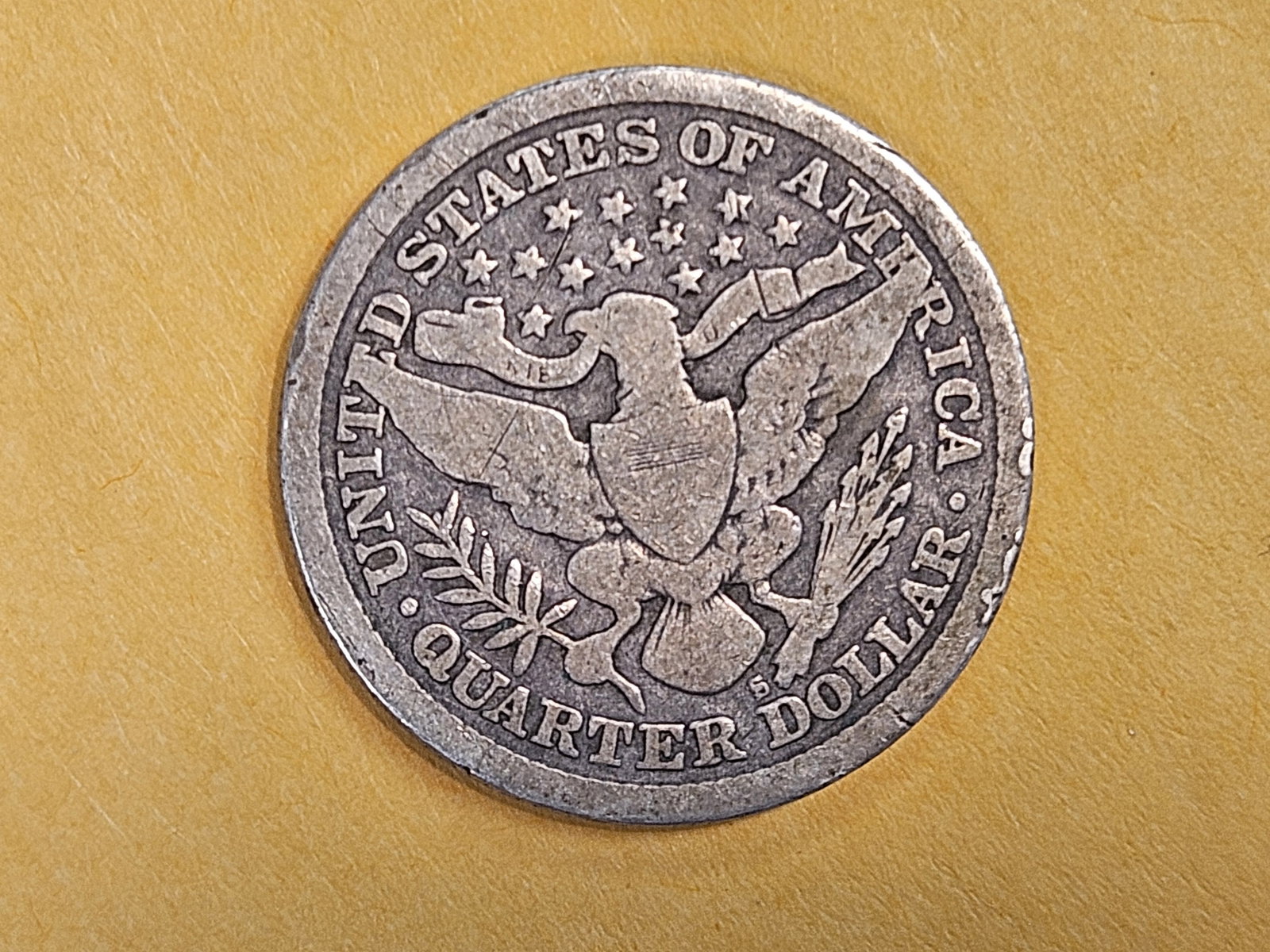 ** KEY DATE! 1897-S Barber Quarter in Good plus - 4