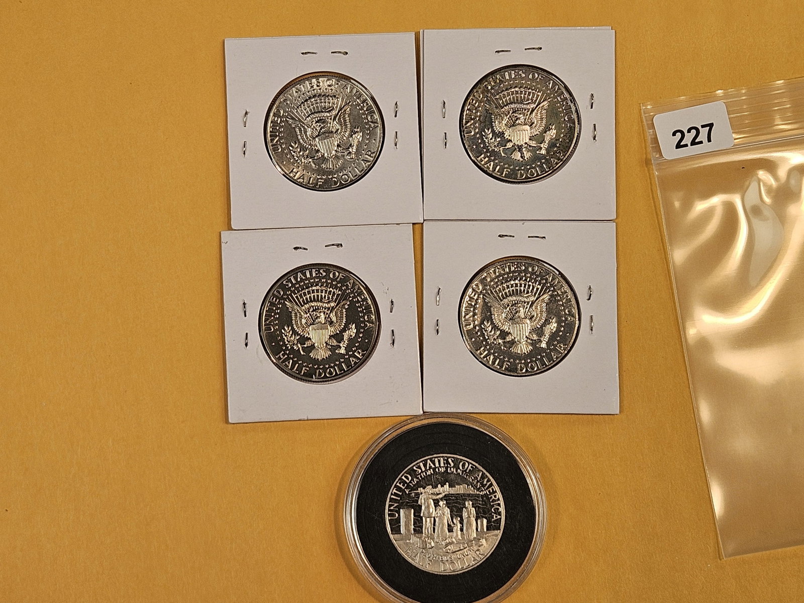 Five mixed modern half dollars - 2