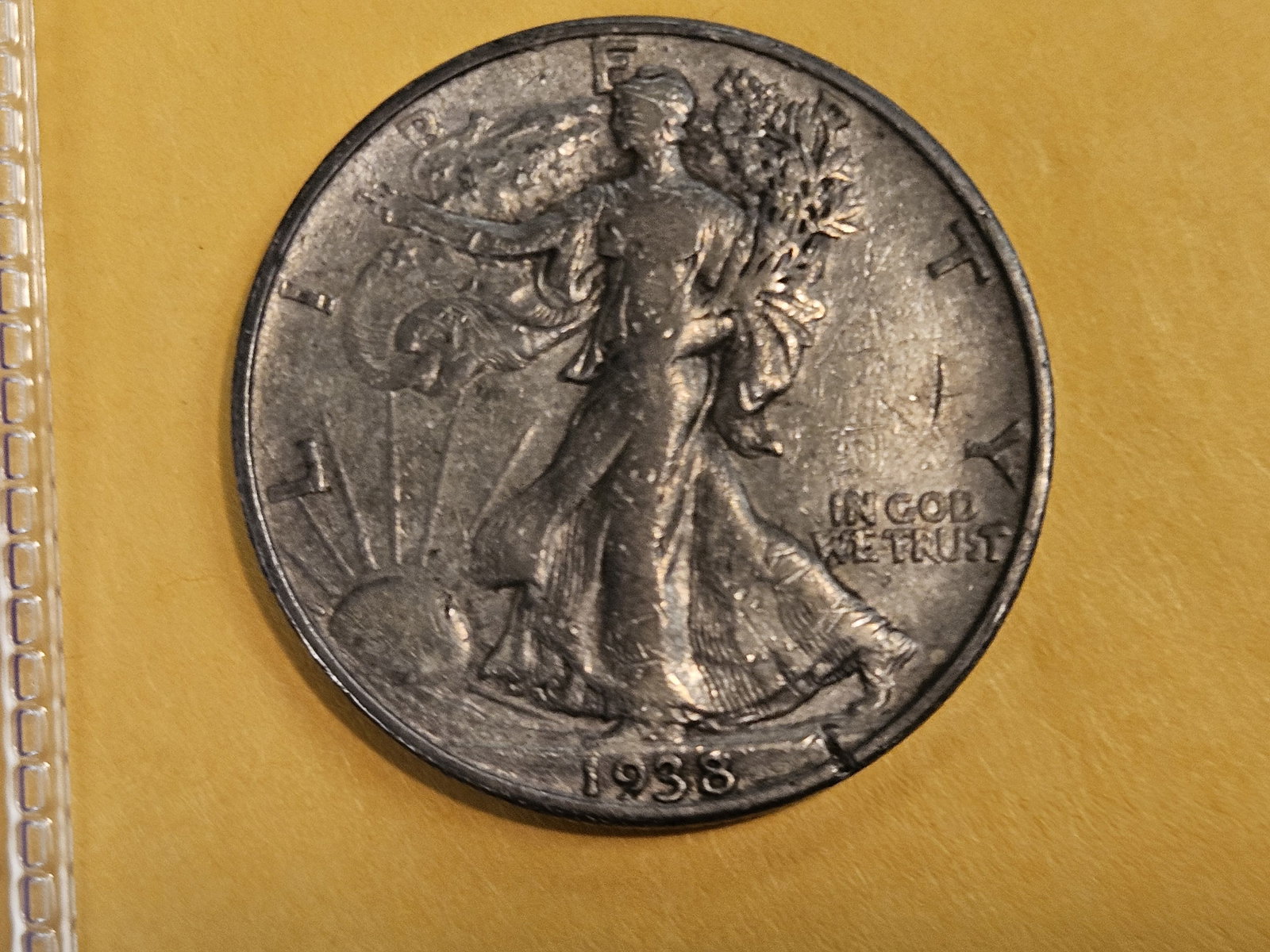 KEY DATE 1938-D Walking Liberty Half Dollar: In Very Fine
