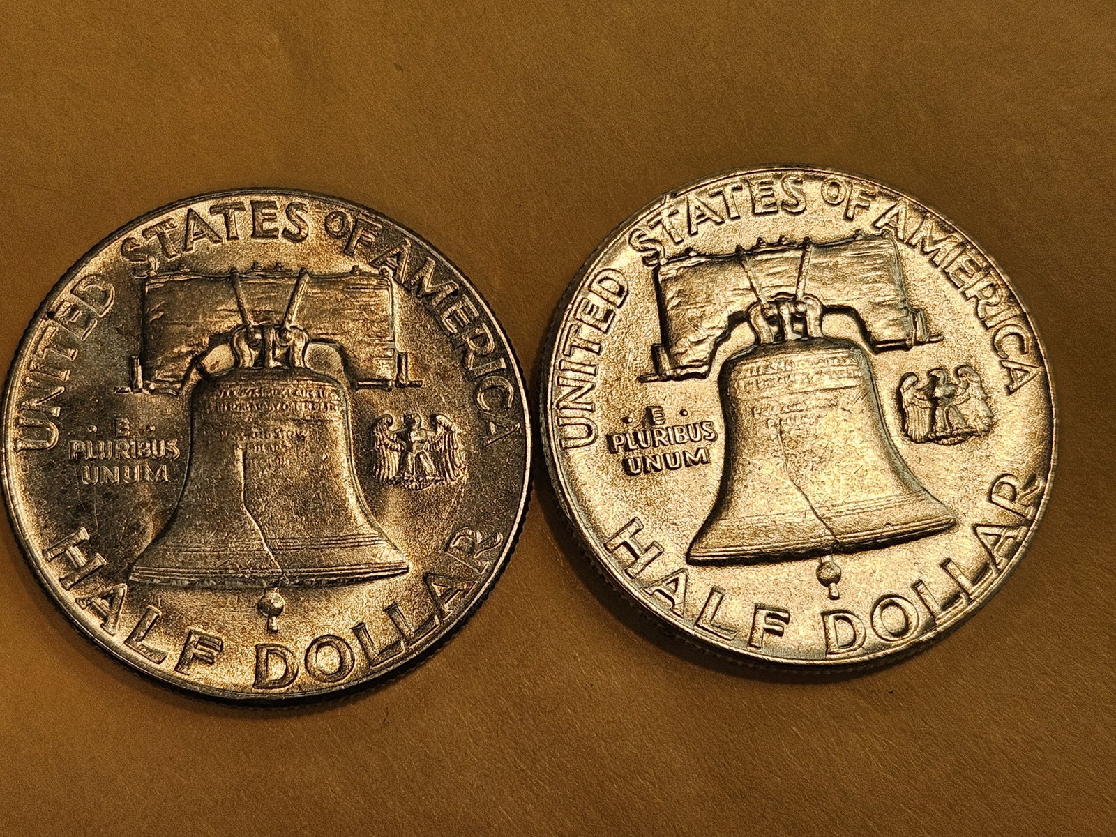 Two Brilliant Uncirculated plus Franklin Silver Half Dollars - 3
