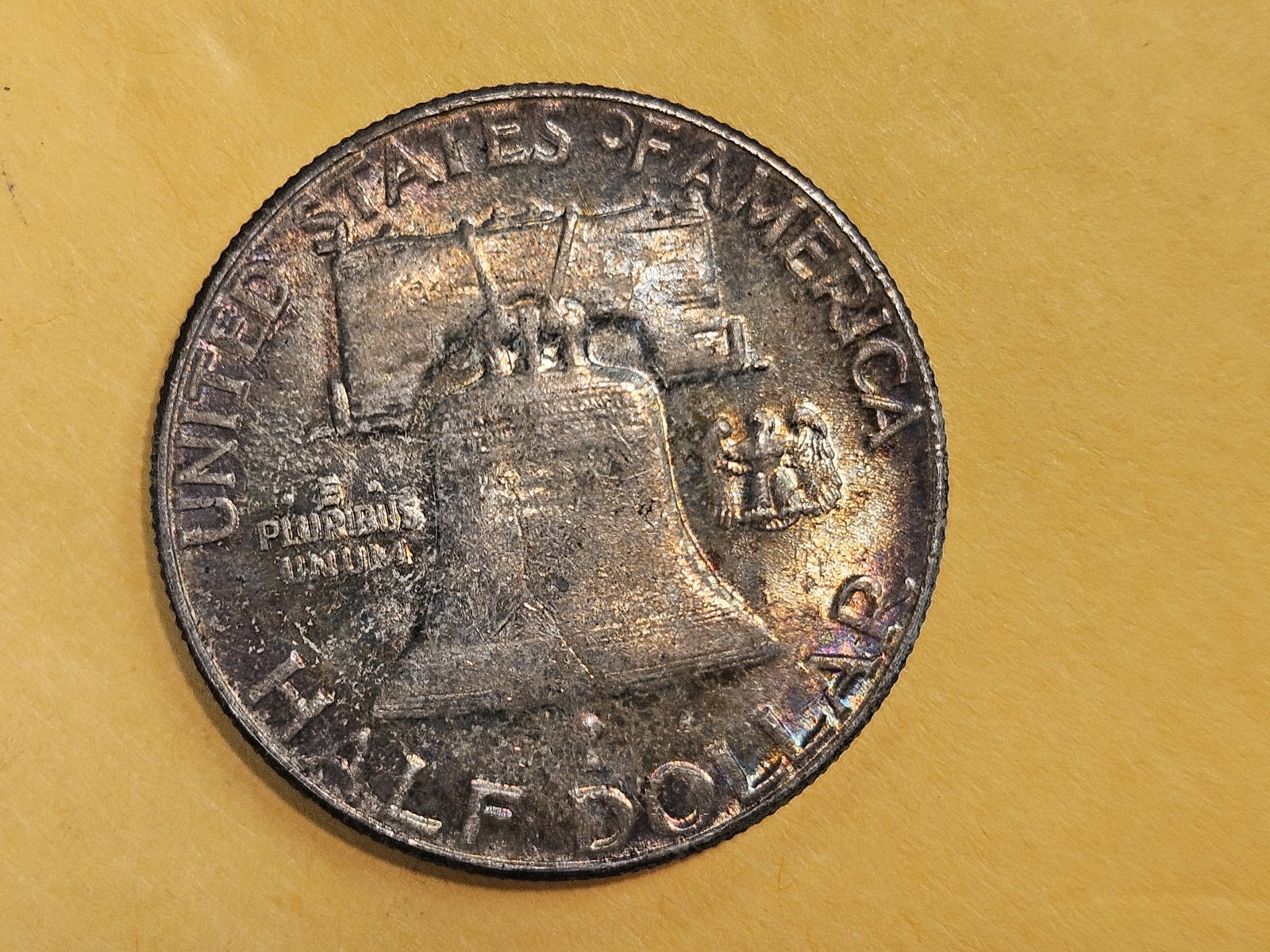 GEM Brilliant Uncirculated Toned 1953 Franklin Half Dollar - 12