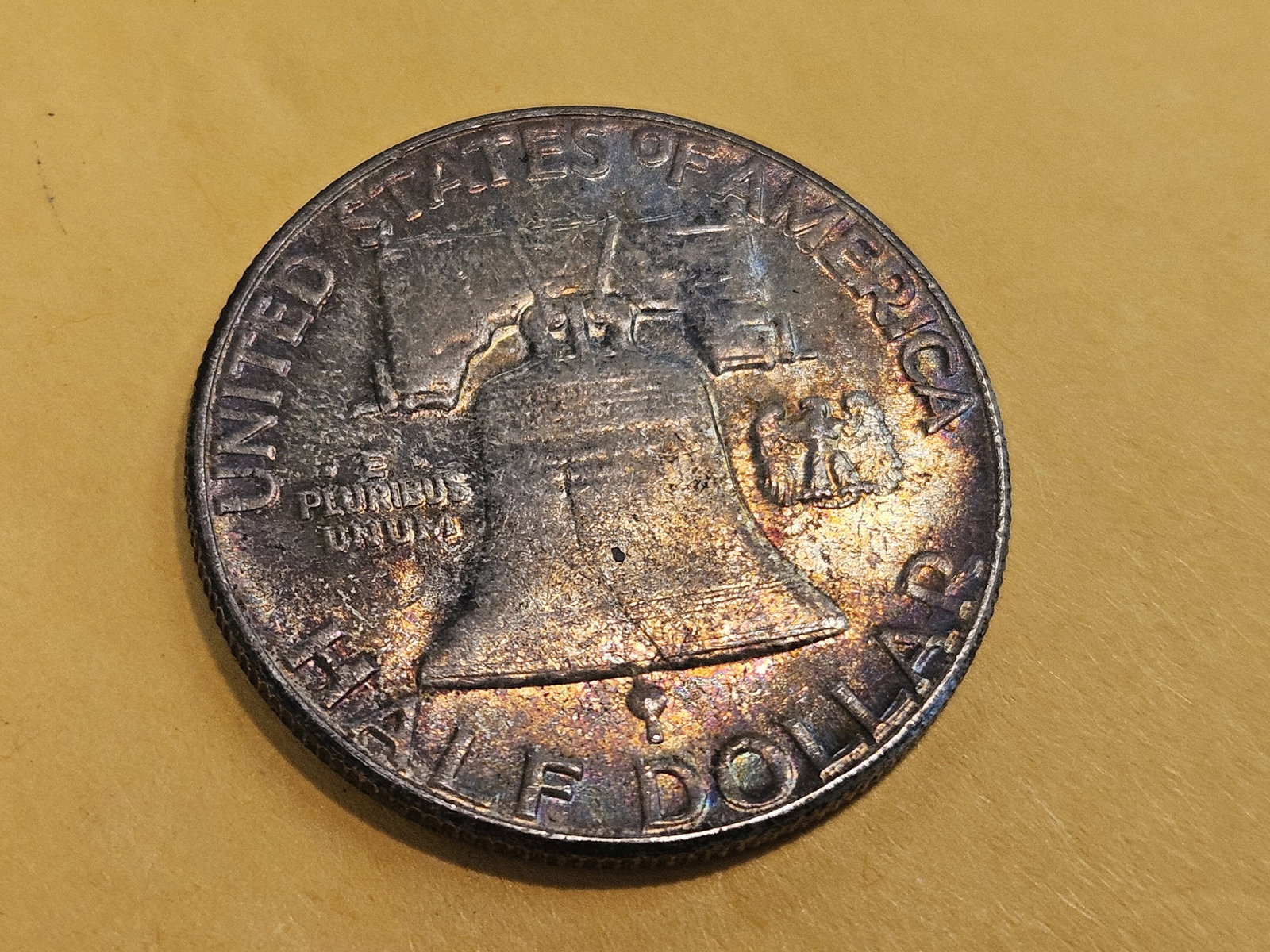 GEM Brilliant Uncirculated Toned 1953 Franklin Half Dollar - 8